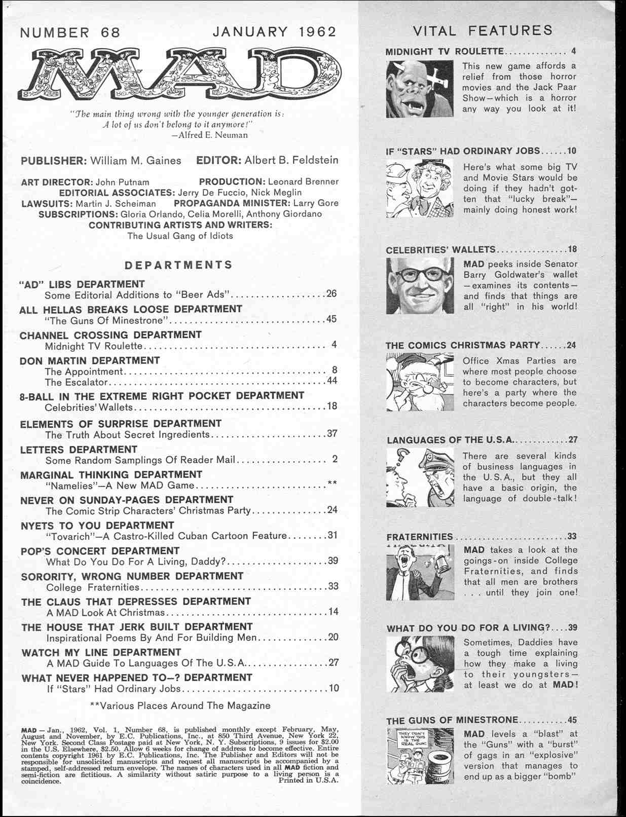 Read online MAD comic -  Issue #68 - 3