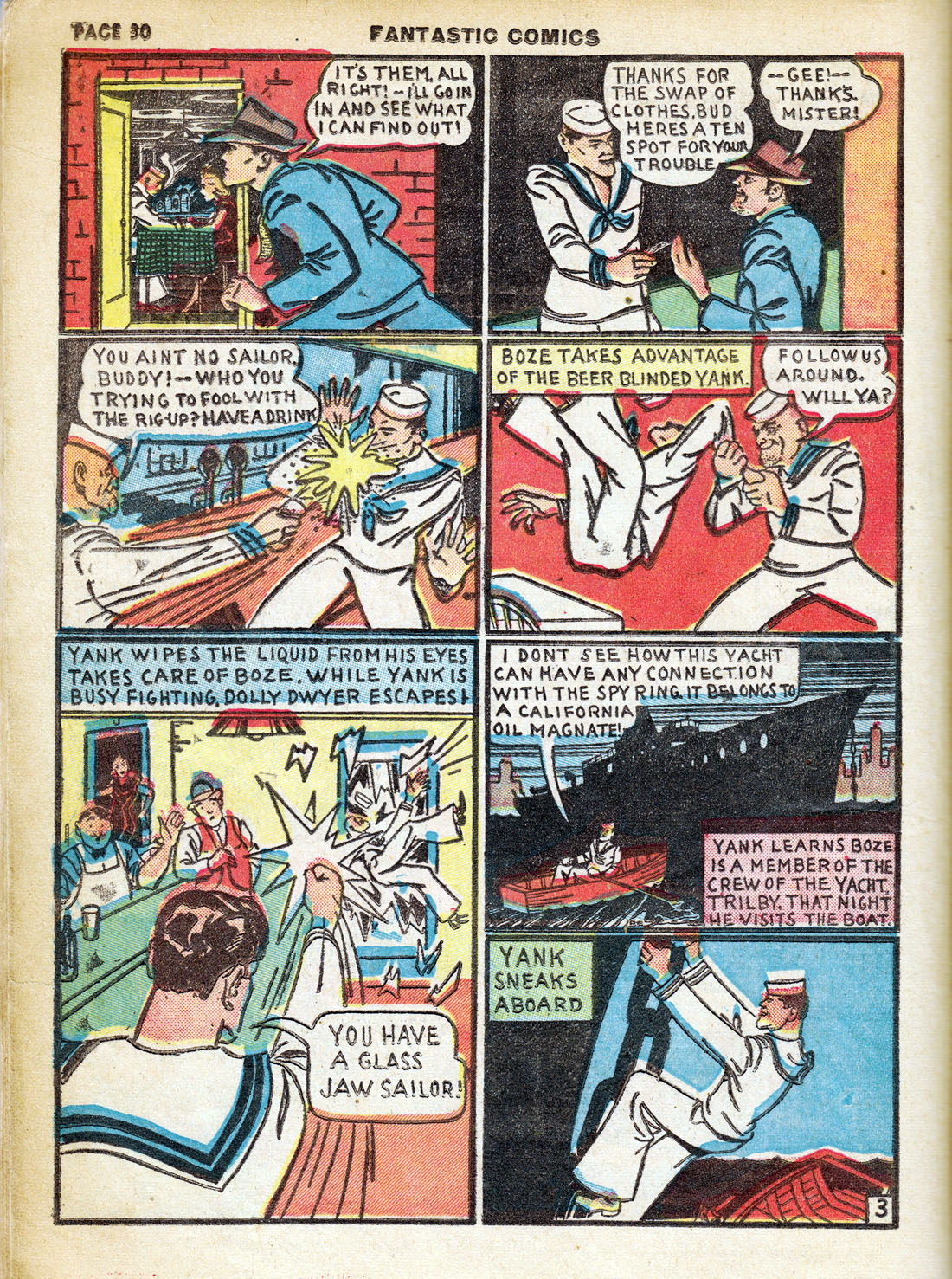 Read online Fantastic Comics comic -  Issue #7 - 32