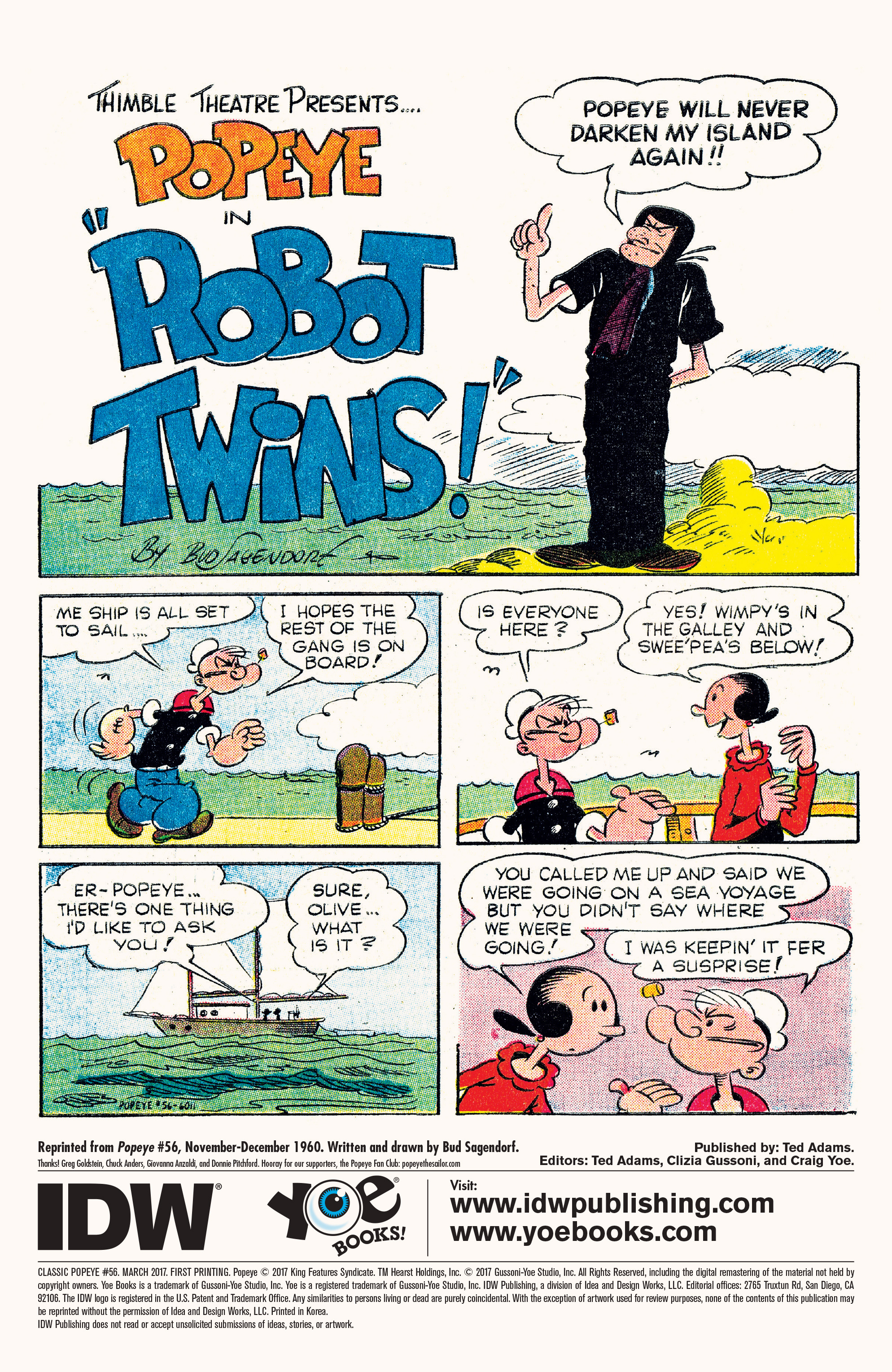 Read online Classic Popeye comic -  Issue #56 - 2
