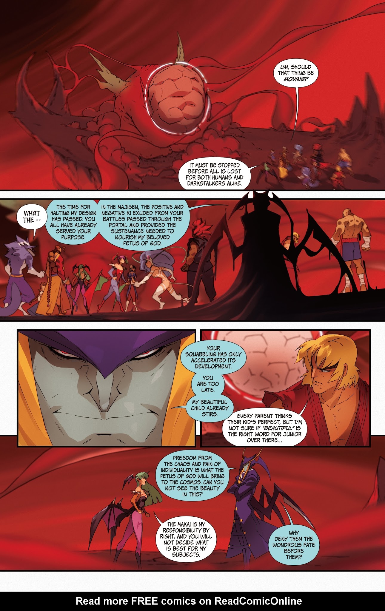 Read online Street Fighter VS Darkstalkers comic -  Issue #7 - 18