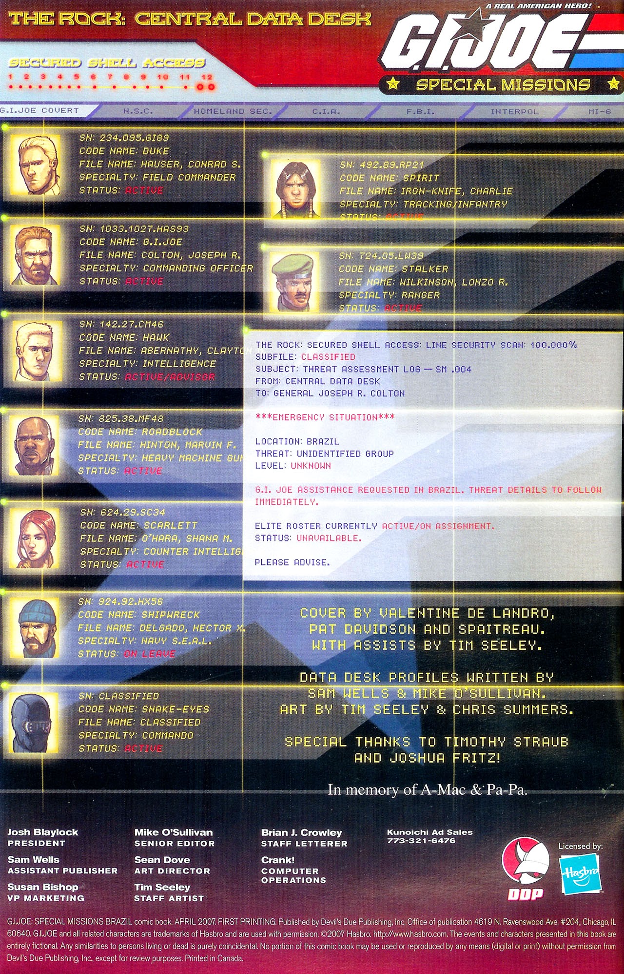 Read online G.I. Joe: Special Missions Brazil comic -  Issue # Full - 2