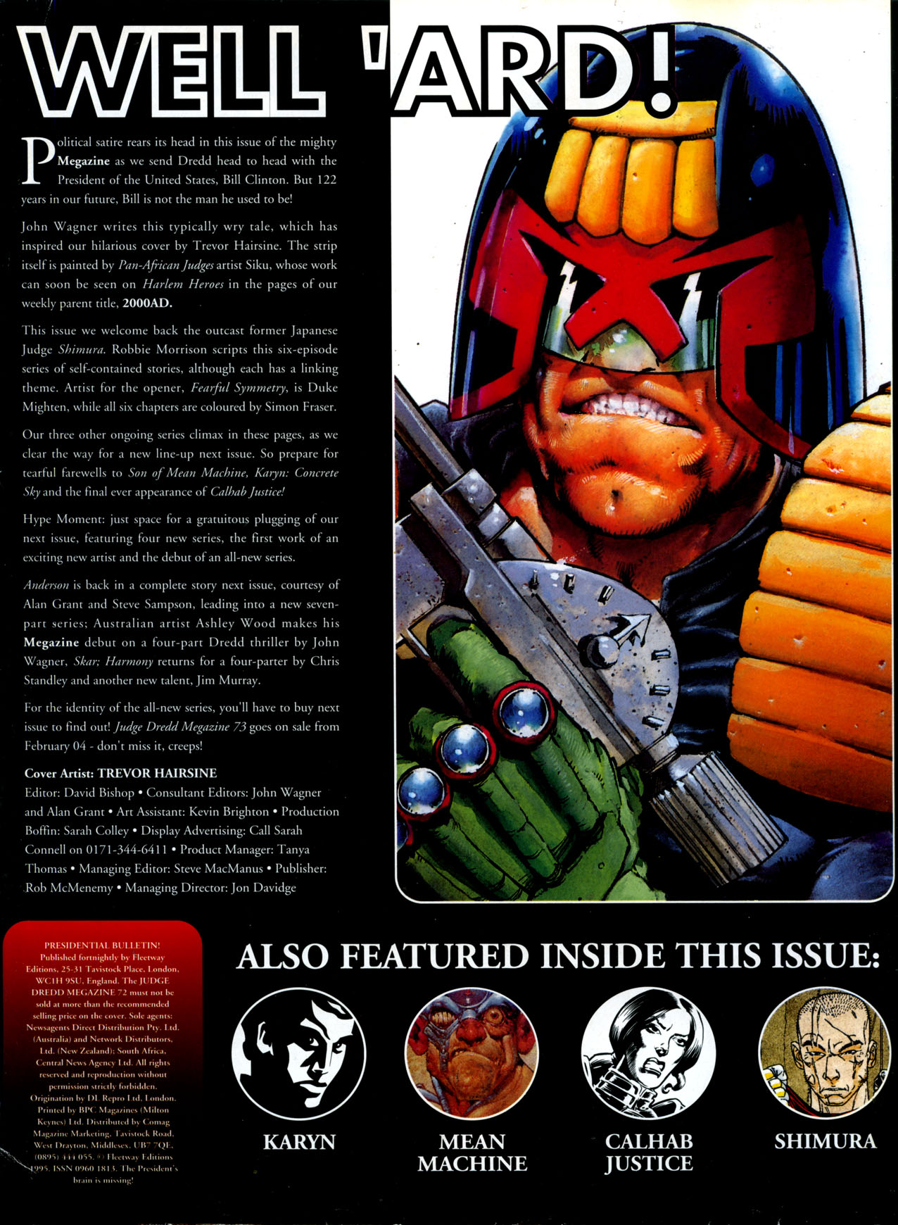 Read online Judge Dredd: The Megazine (vol. 2) comic -  Issue #72 - 2