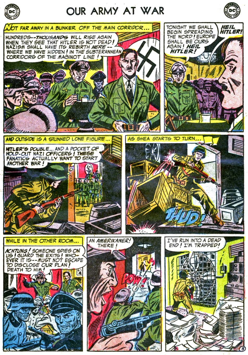 Read online Our Army at War (1952) comic -  Issue #27 - 23