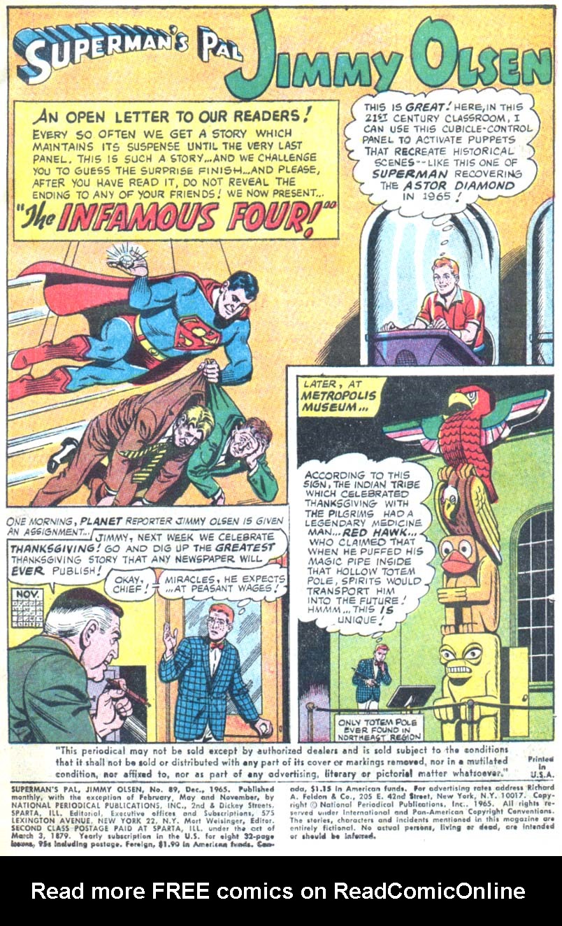 Read online Superman's Pal Jimmy Olsen comic -  Issue #89 - 3