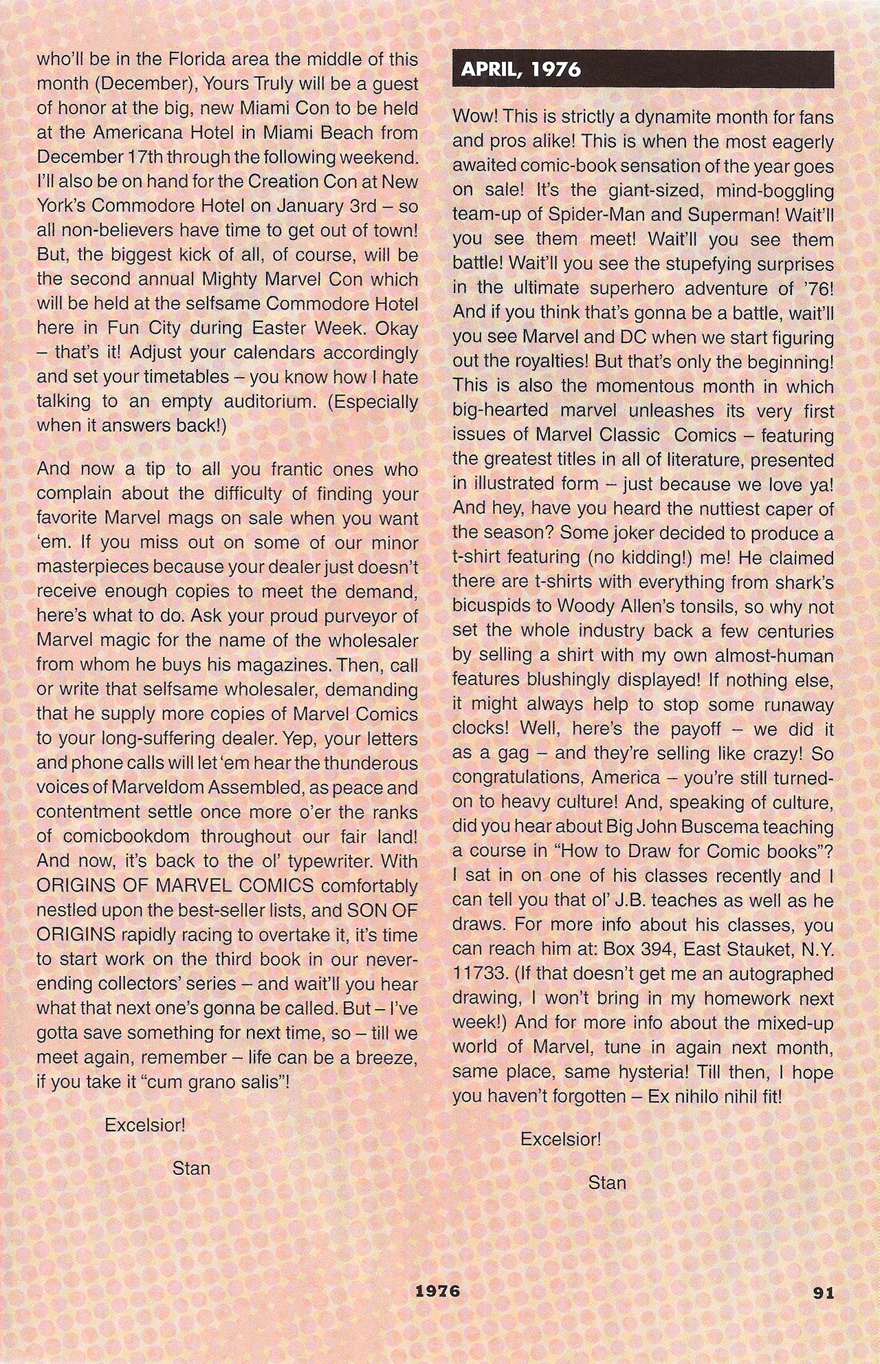 Read online Stan's Soapbox: The Collection comic -  Issue # TPB - 79