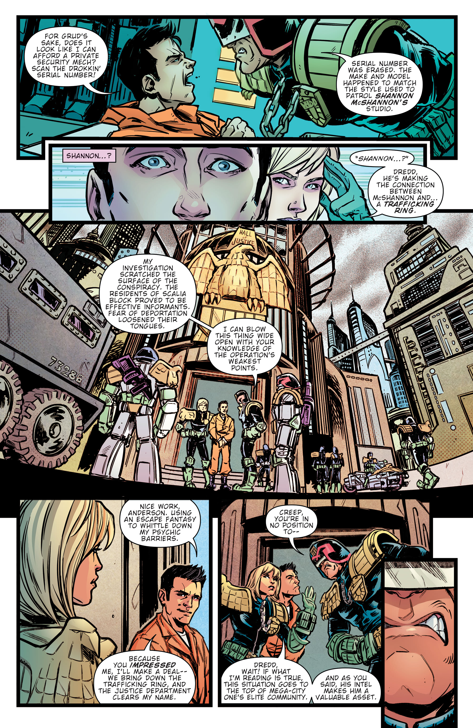 Read online Judge Dredd: False Witness comic -  Issue #4 - 7