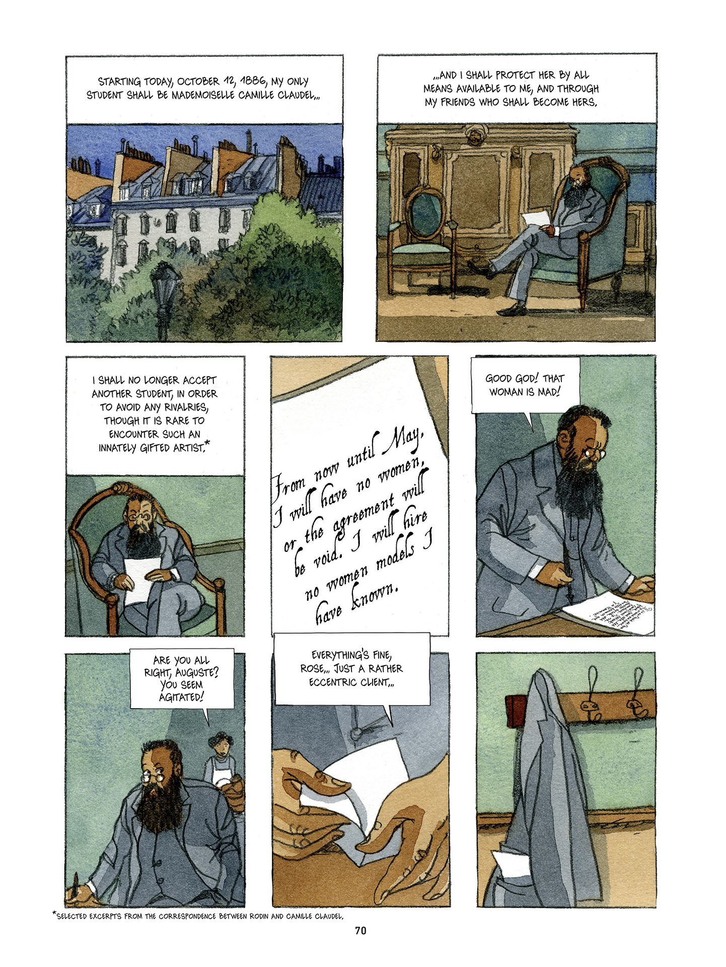 Read online Rodin: Fugit Amor, An Intimate Portrait comic -  Issue # TPB - 71
