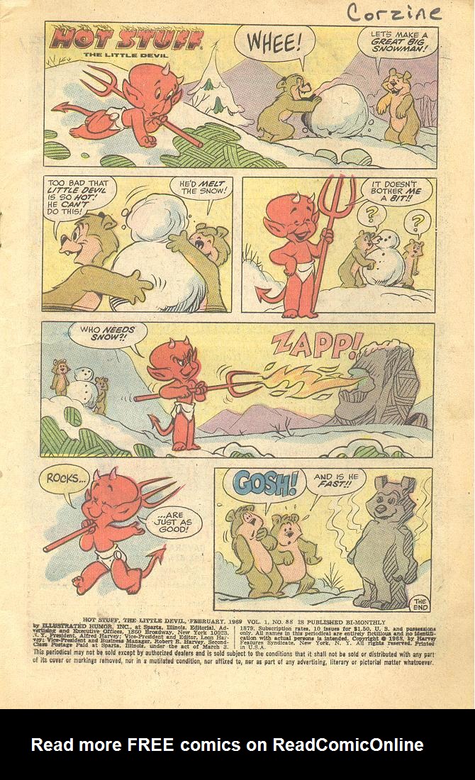 Read online Hot Stuff, the Little Devil comic -  Issue #88 - 2