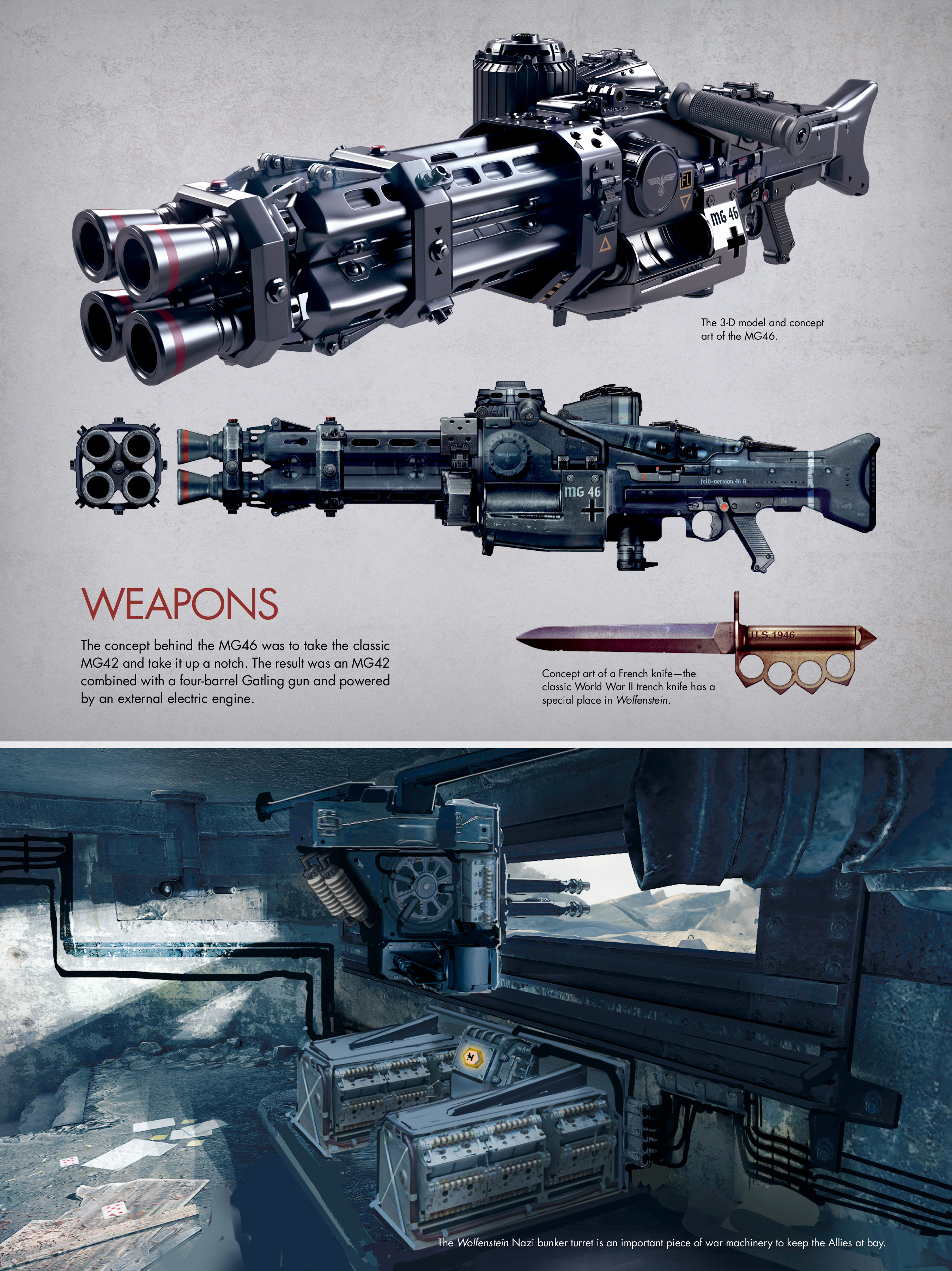 Read online The Art of Wolfenstein: The New Order comic -  Issue # TPB (Part 1) - 32