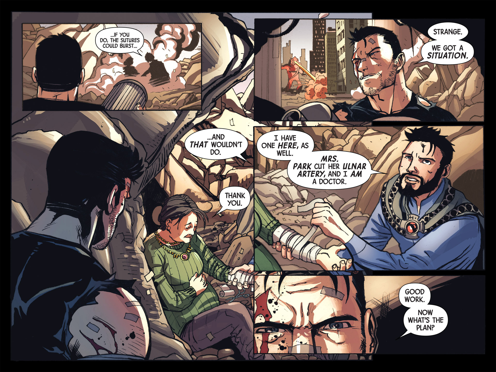 Read online Doctor Strange/Punisher: Magic Bullets Infinite Comic comic -  Issue #7 - 30