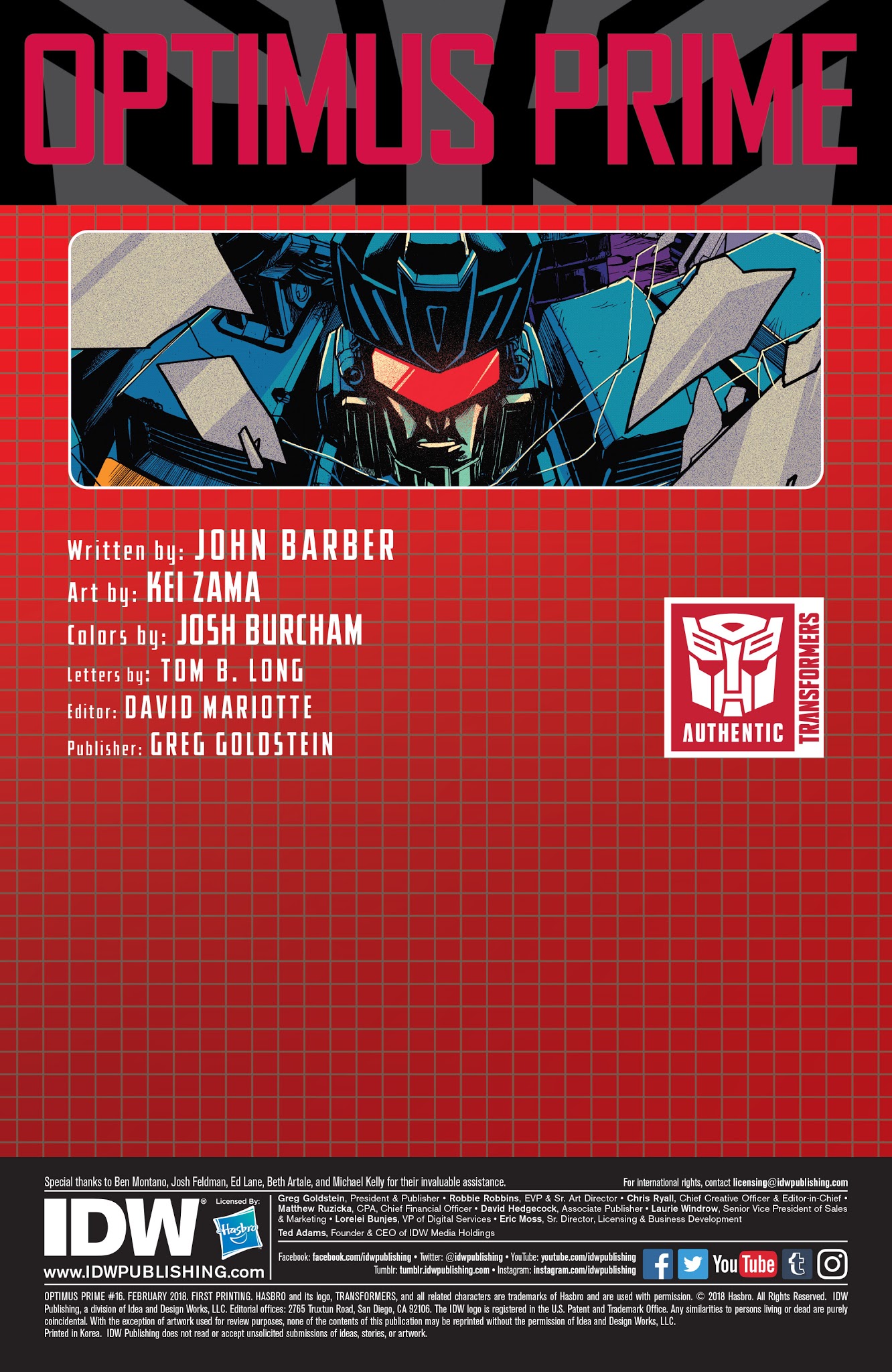 Read online Optimus Prime comic -  Issue #16 - 2
