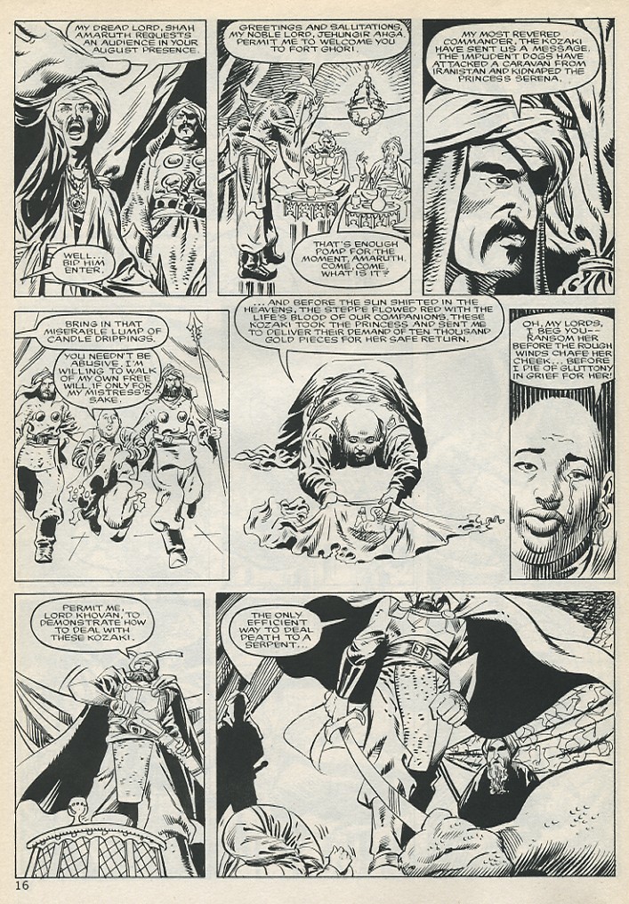 Read online The Savage Sword Of Conan comic -  Issue #131 - 16