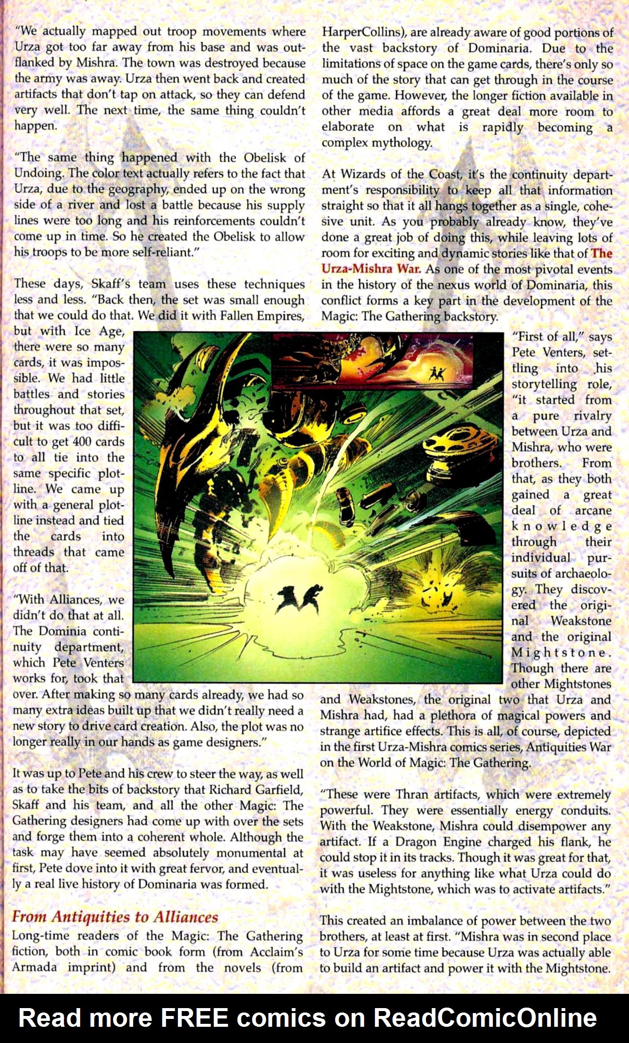 Read online Urza-Mishra War on the World of Magic: The Gathering comic -  Issue #1 - 60