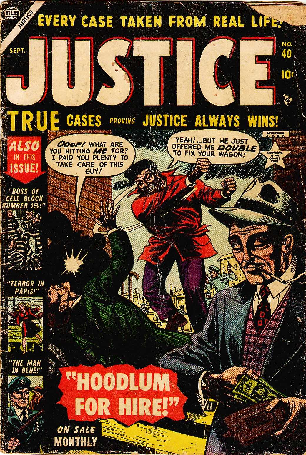 Read online Justice (1947) comic -  Issue #40 - 1