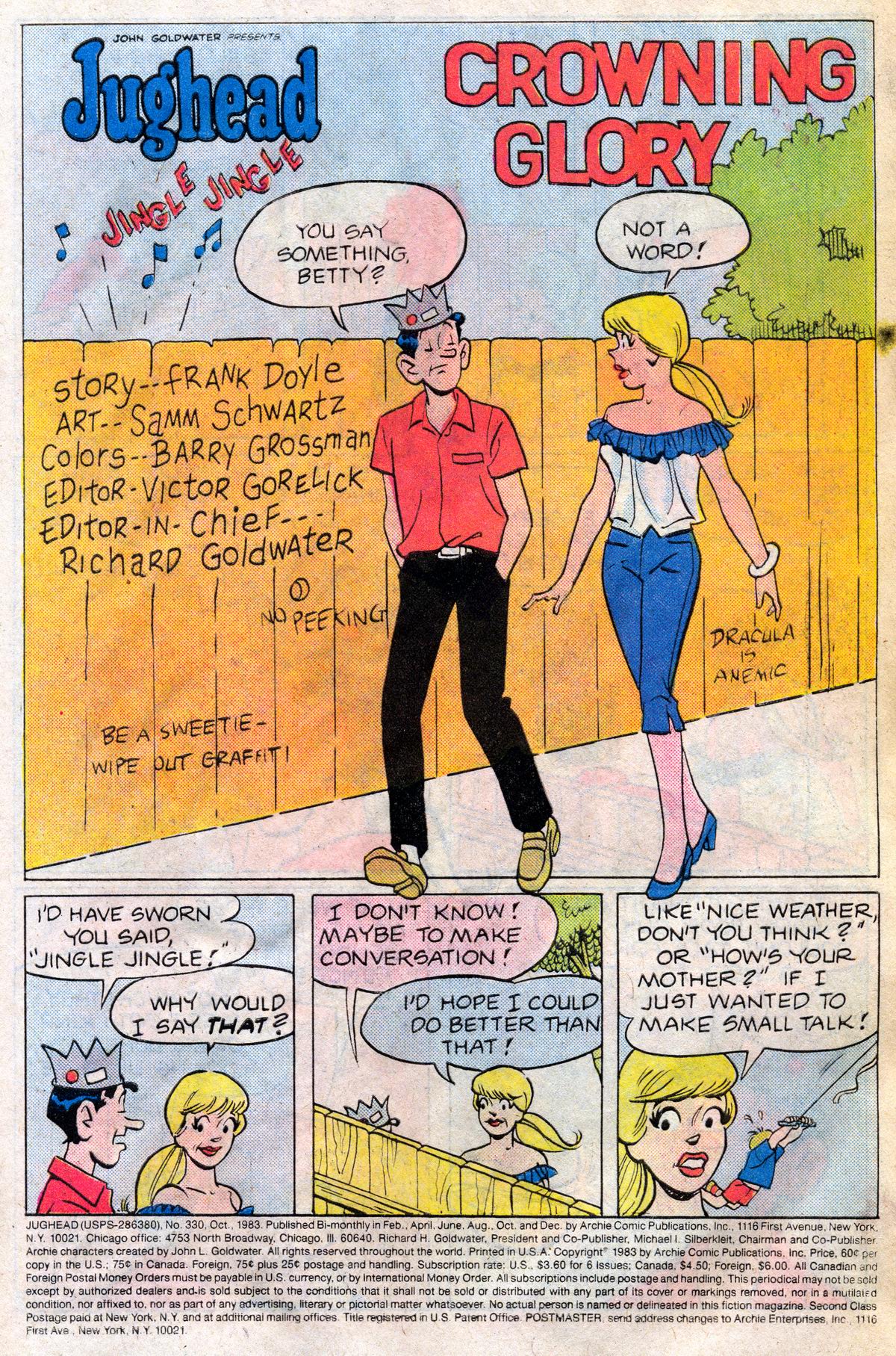 Read online Jughead (1965) comic -  Issue #330 - 2