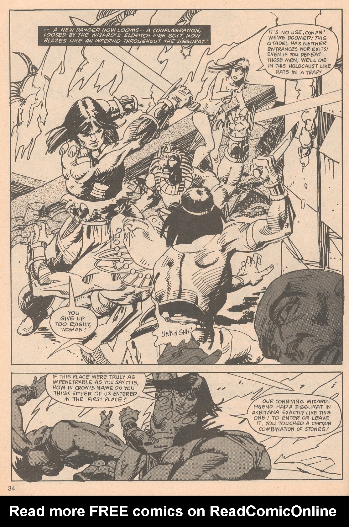 Read online The Savage Sword Of Conan comic -  Issue #65 - 34