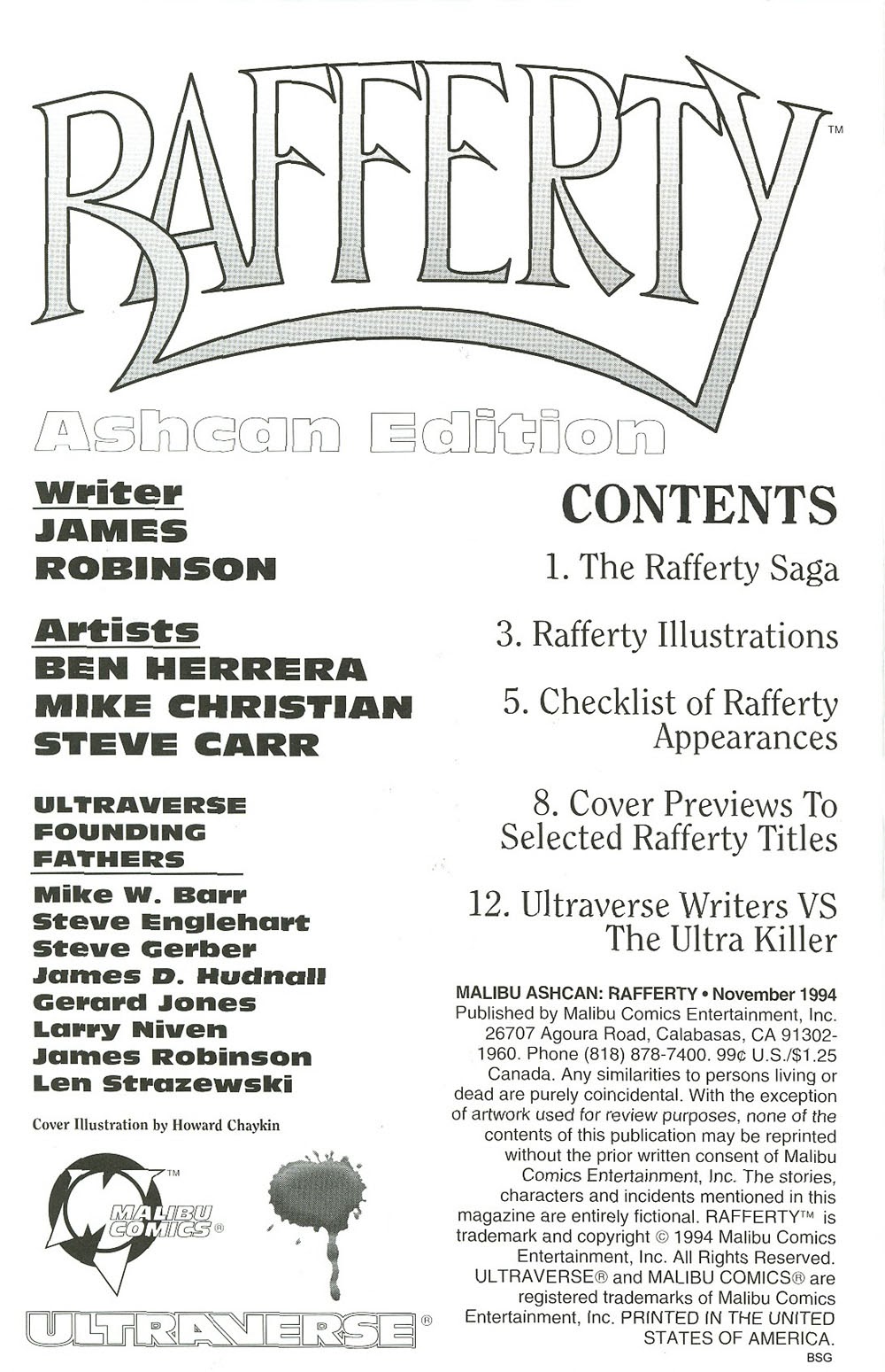 Read online Malibu Ashcan: Rafferty comic -  Issue # Full - 2
