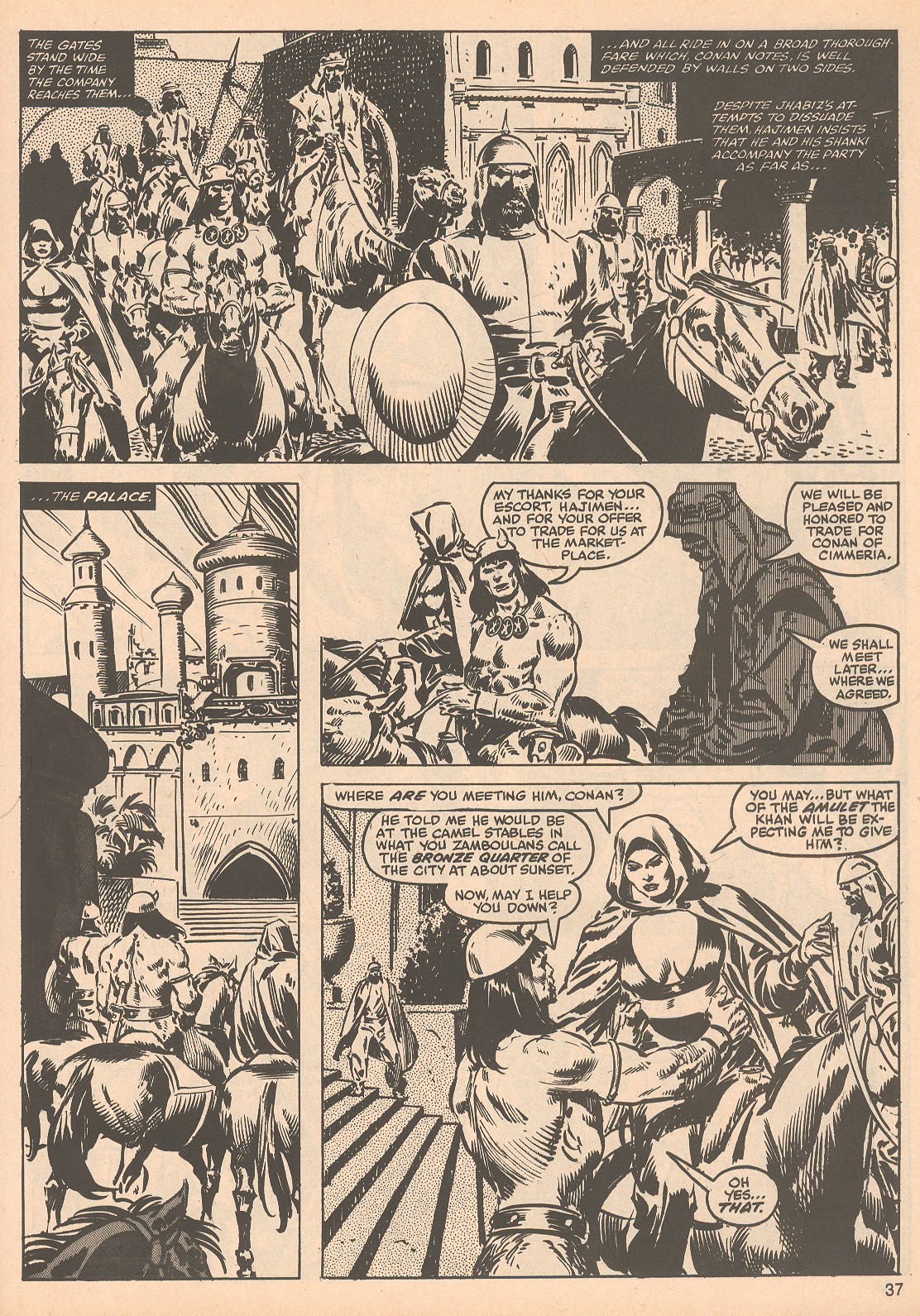 Read online The Savage Sword Of Conan comic -  Issue #57 - 37