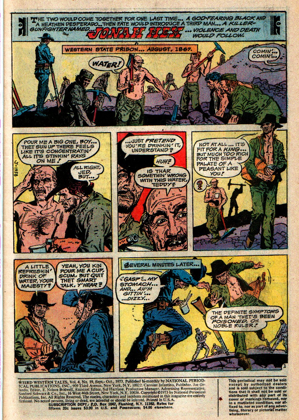 Read online Weird Western Tales (1972) comic -  Issue #19 - 2