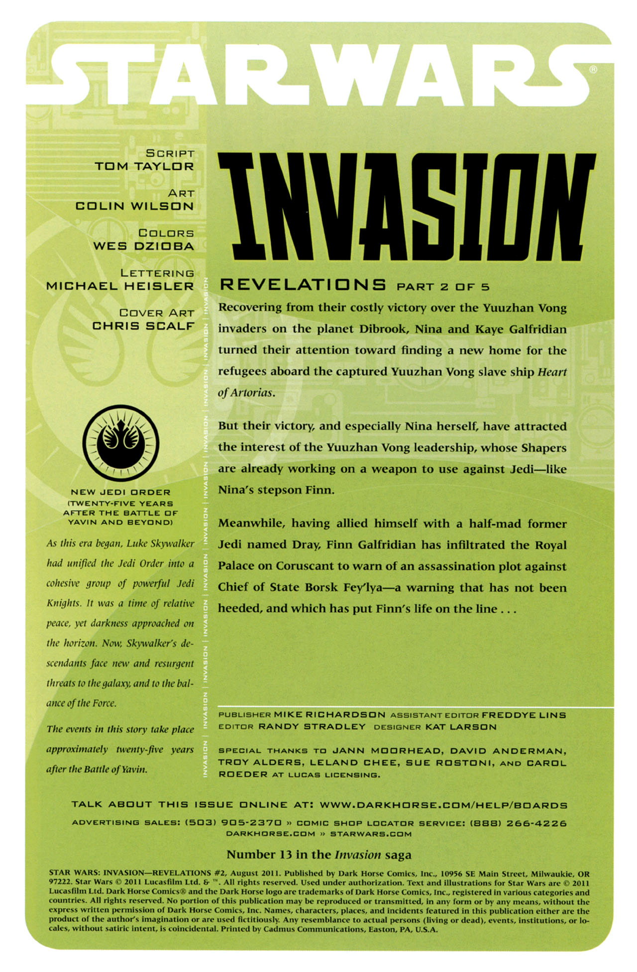 Read online Star Wars: Invasion - Revelations comic -  Issue #2 - 2