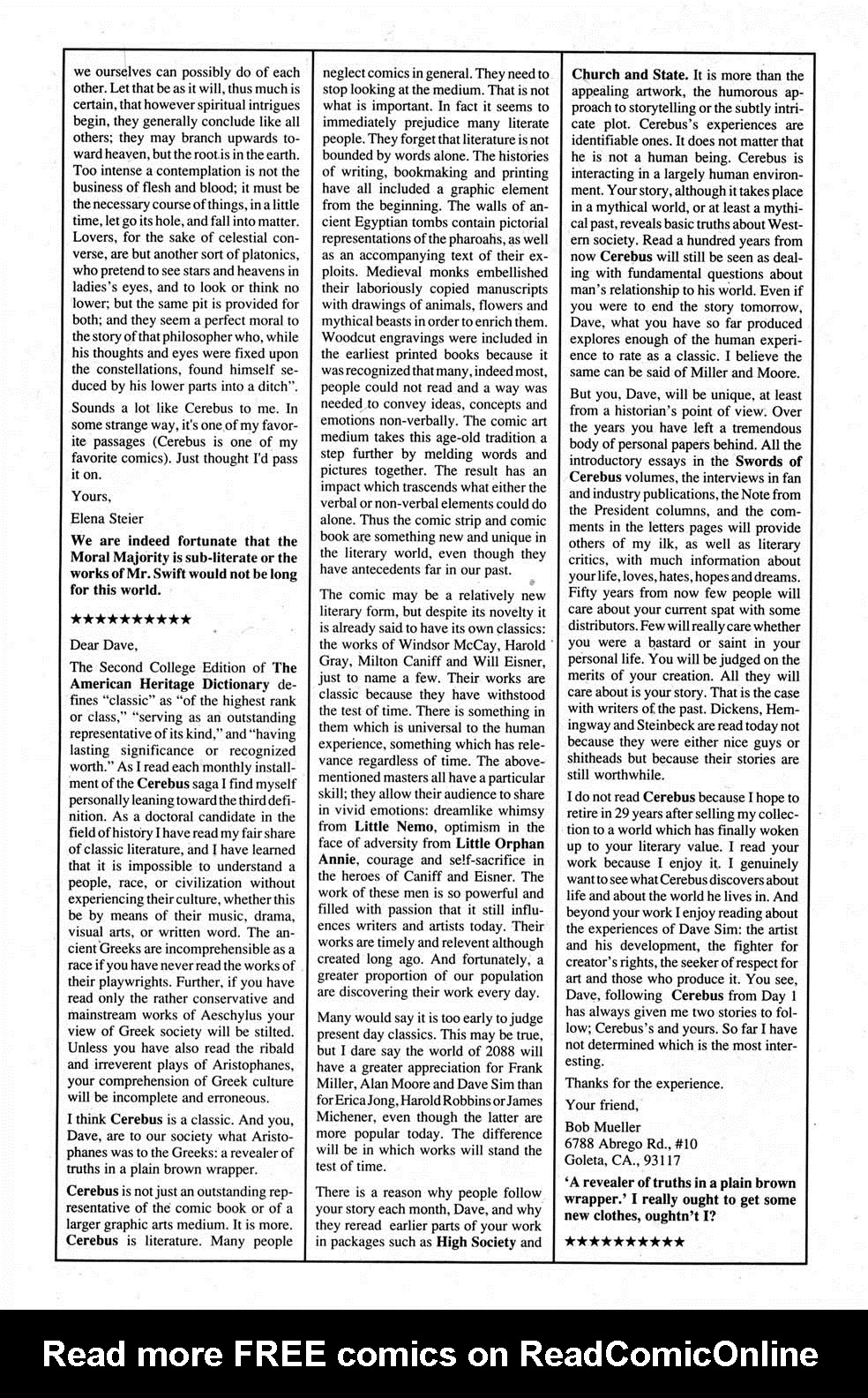 Cerebus Issue #115 #114 - English 23