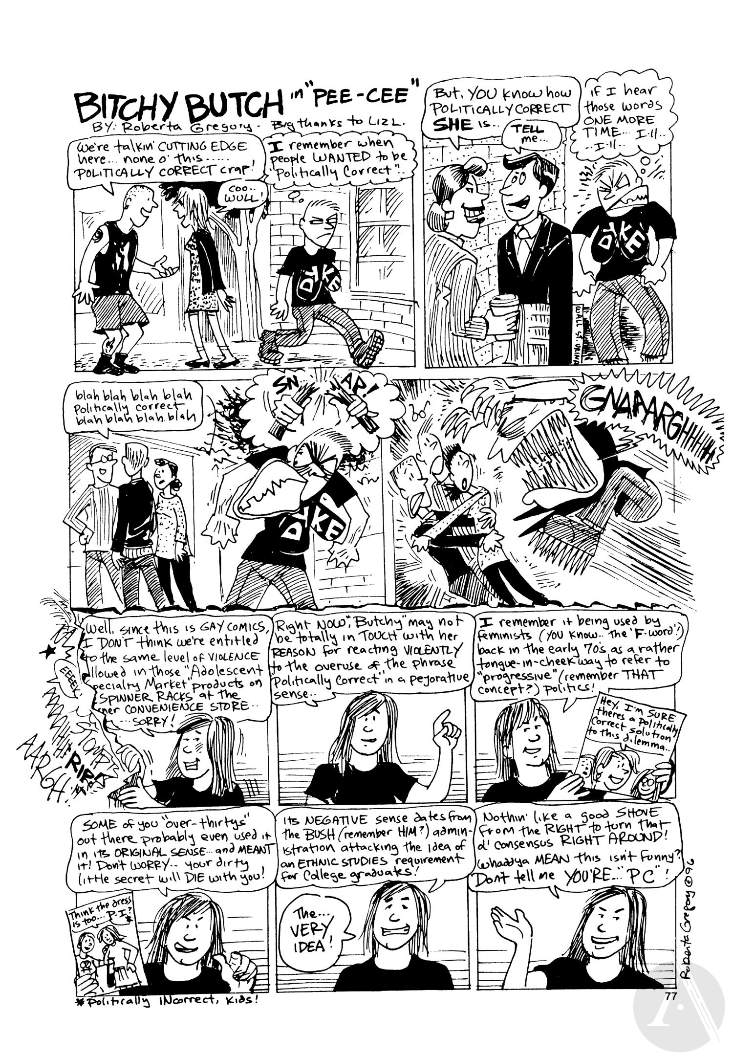 Read online Bitchy Butch: World's Angriest Dyke comic -  Issue # TPB - 81
