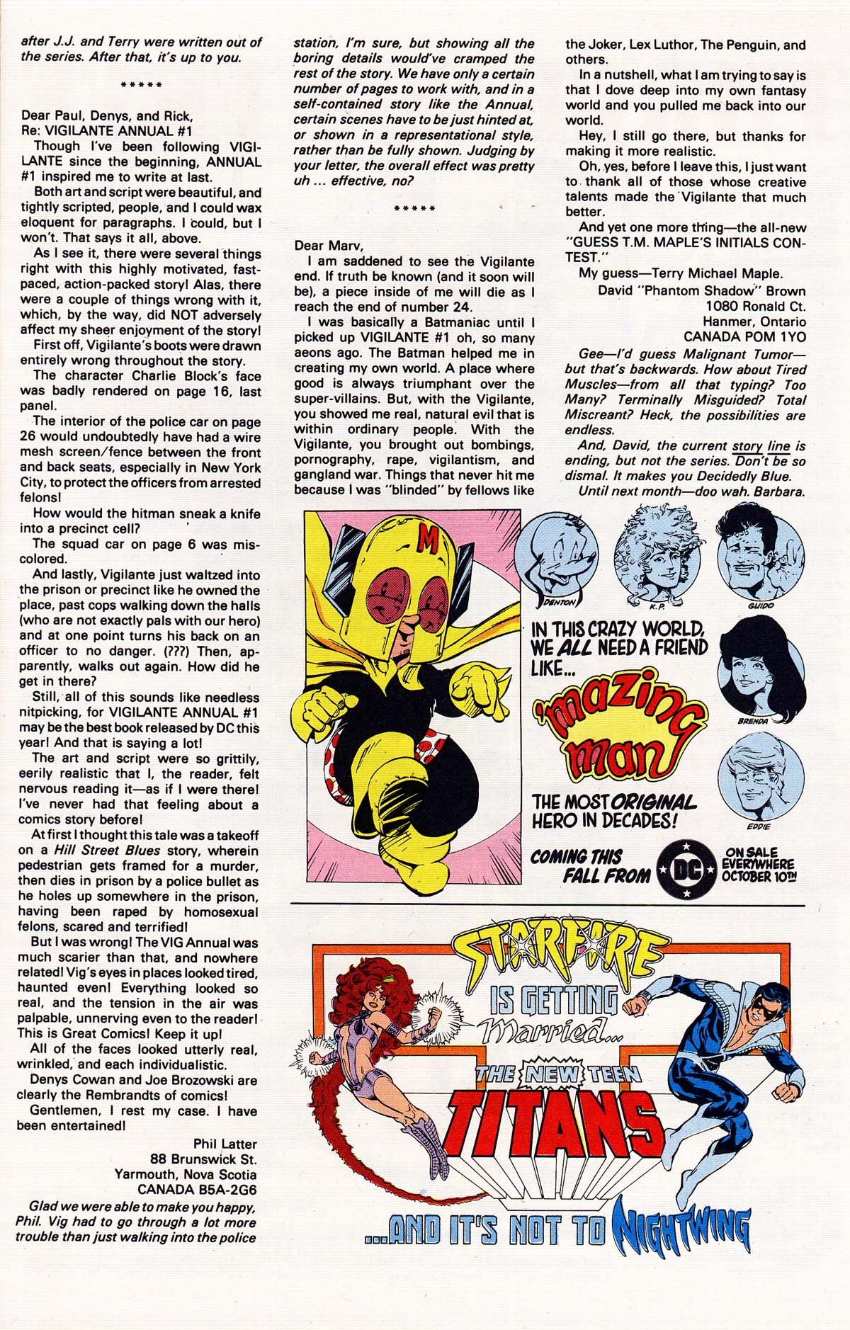 Read online Vigilante (1983) comic -  Issue #26 - 32