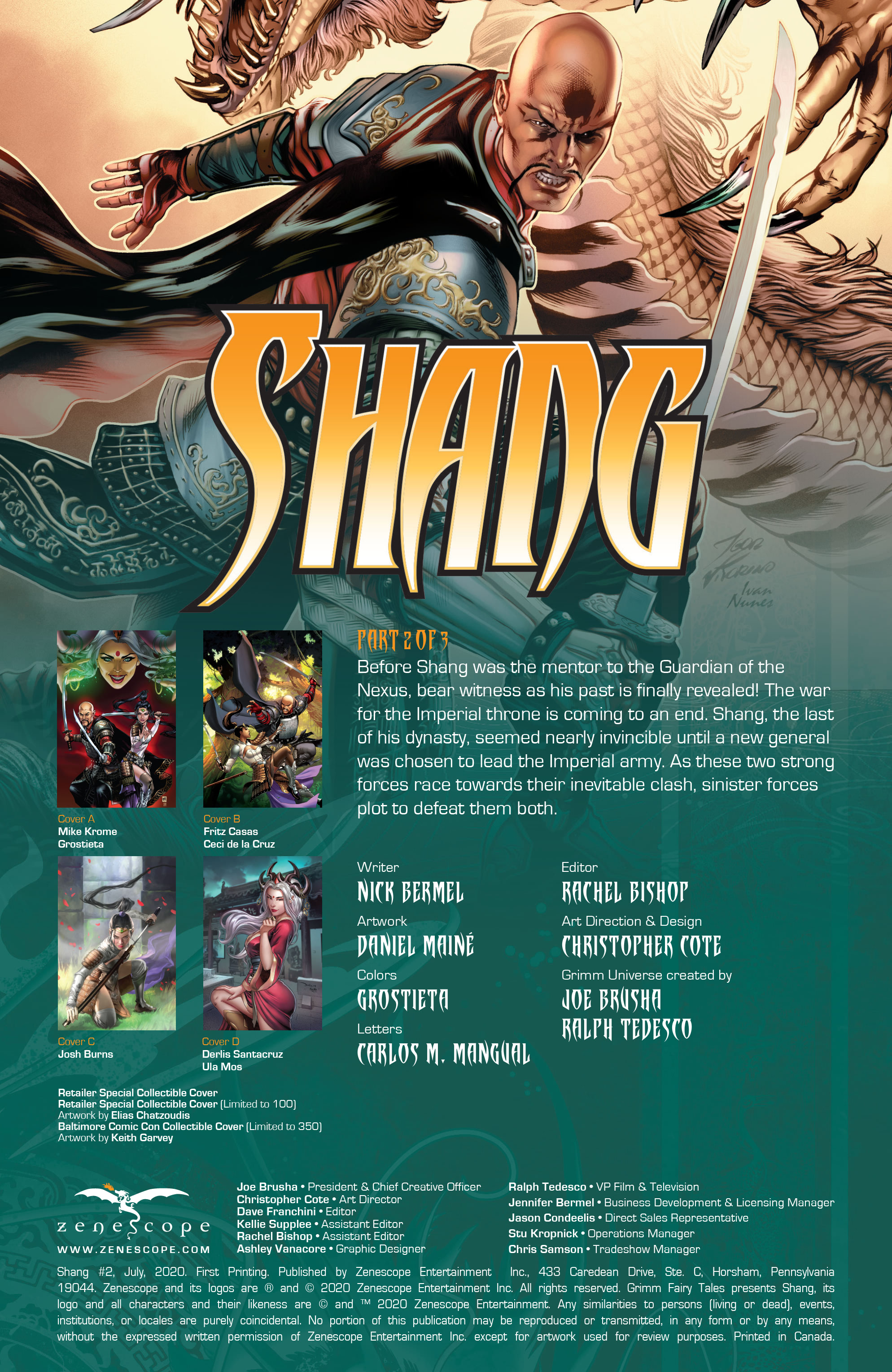 Read online Shang comic -  Issue #2 - 2