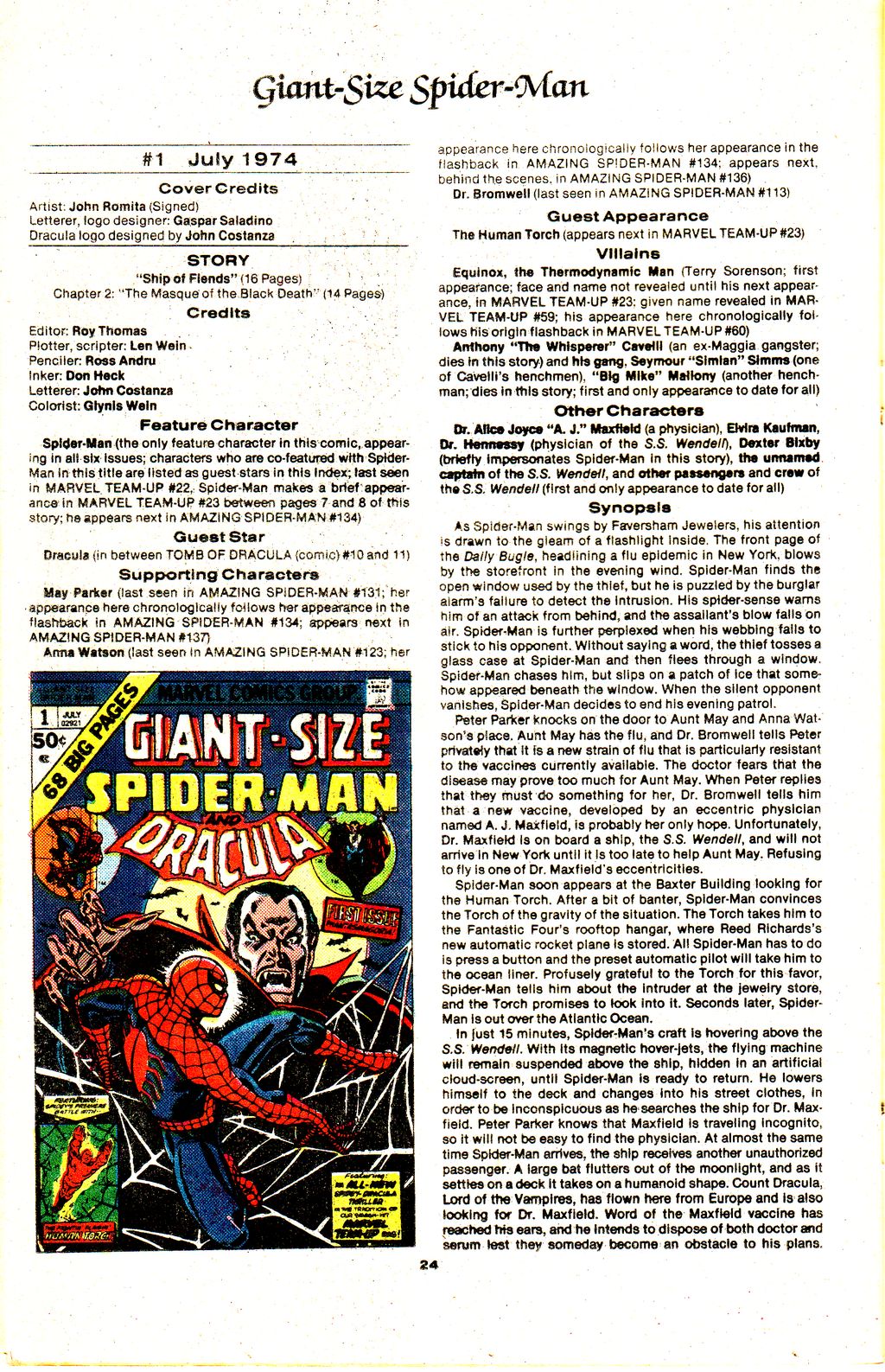 Read online The Official Marvel Index to The Amazing Spider-Man comic -  Issue #6 - 26