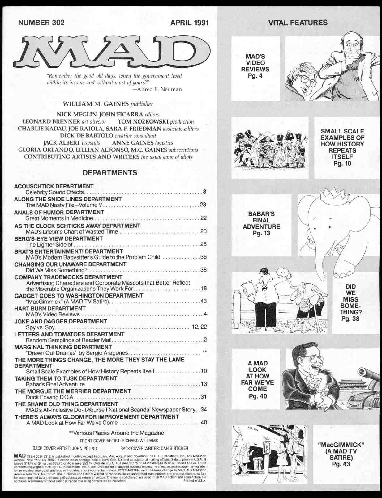 Read online MAD comic -  Issue #302 - 4