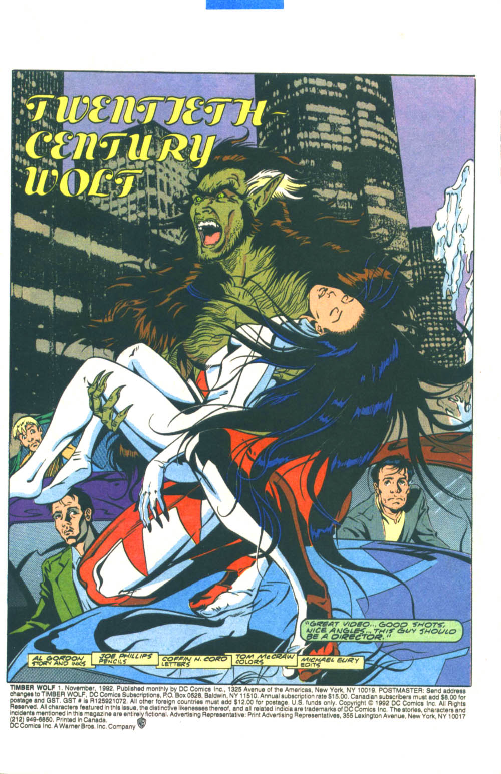 Read online Timber Wolf comic -  Issue #1 - 2