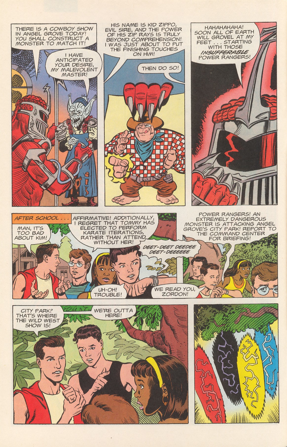 Read online Saban's Mighty Morphin Power Rangers (1994) comic -  Issue #5 - 6