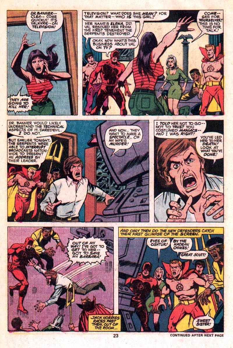 Read online The Defenders (1972) comic -  Issue #24 - 15