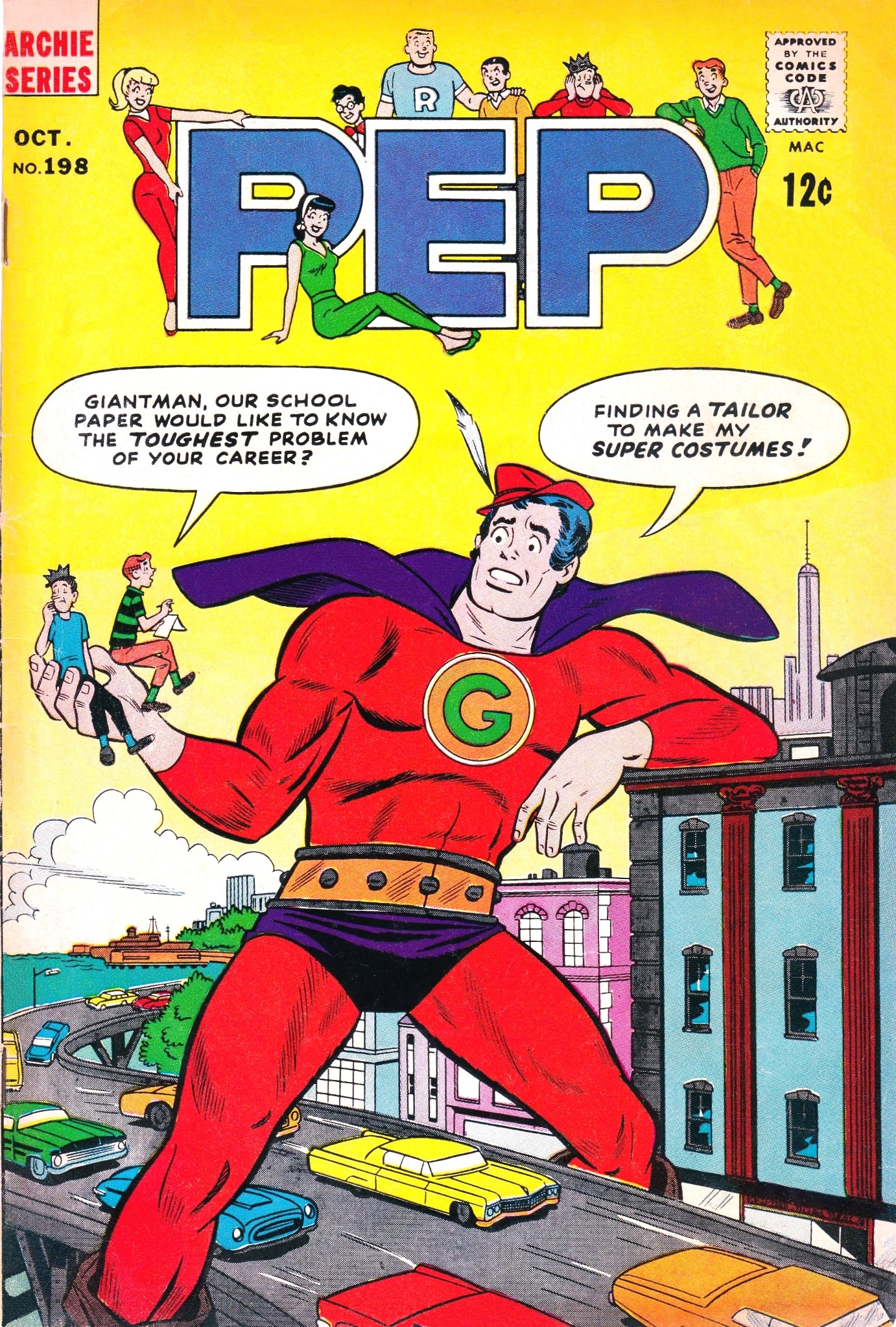 Read online Pep Comics comic -  Issue #198 - 1