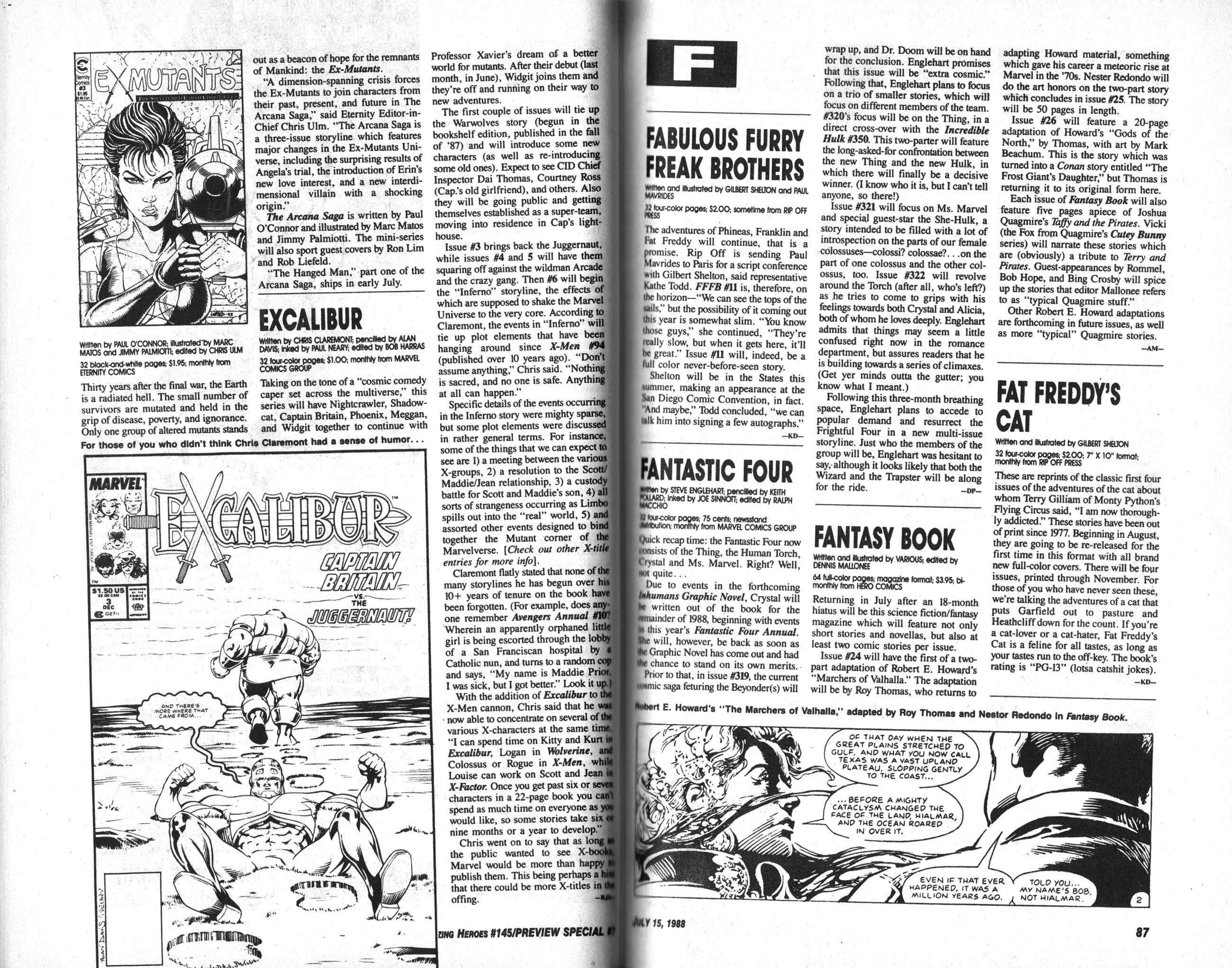 Read online Amazing Heroes comic -  Issue #145 - 45