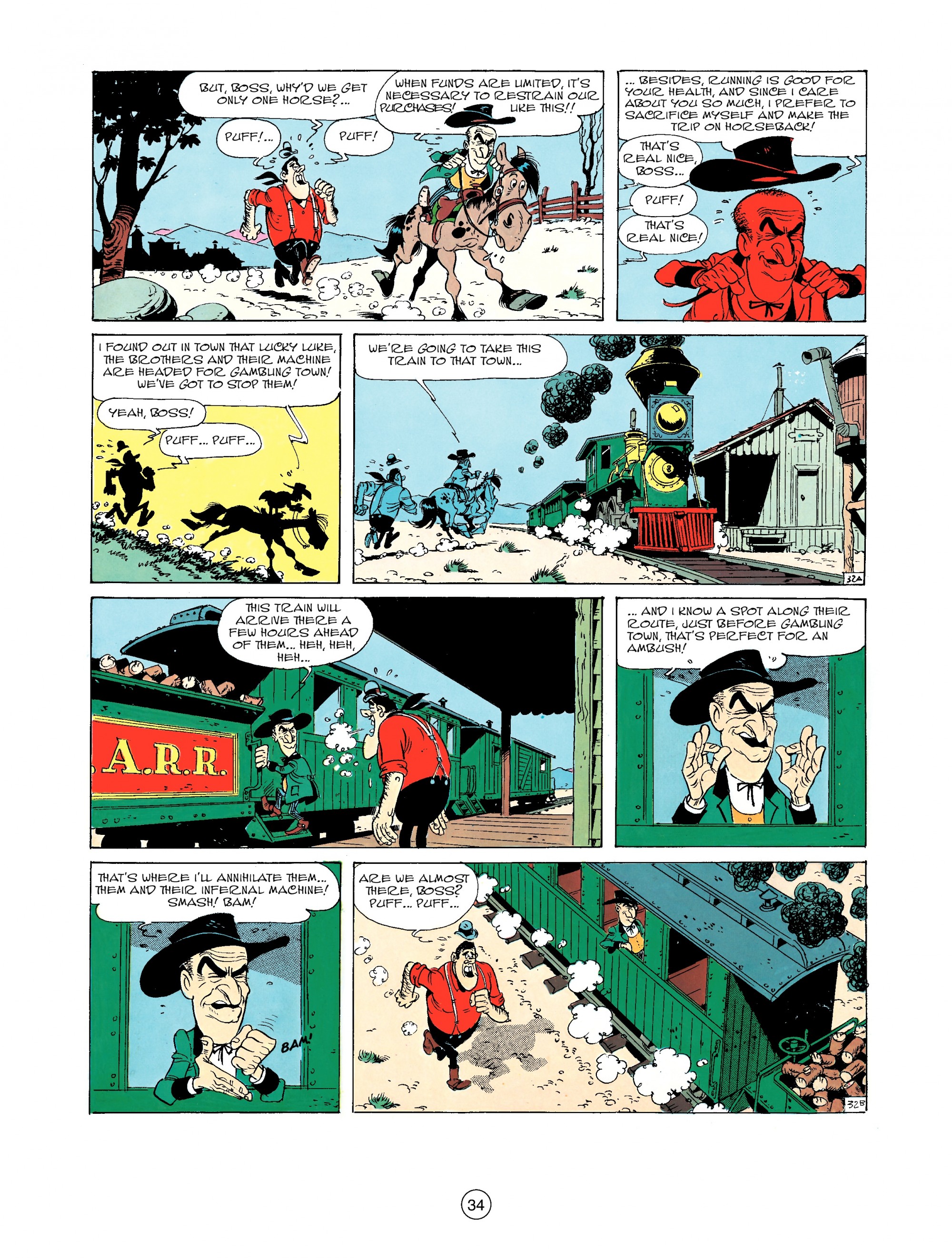 Read online A Lucky Luke Adventure comic -  Issue #33 - 34