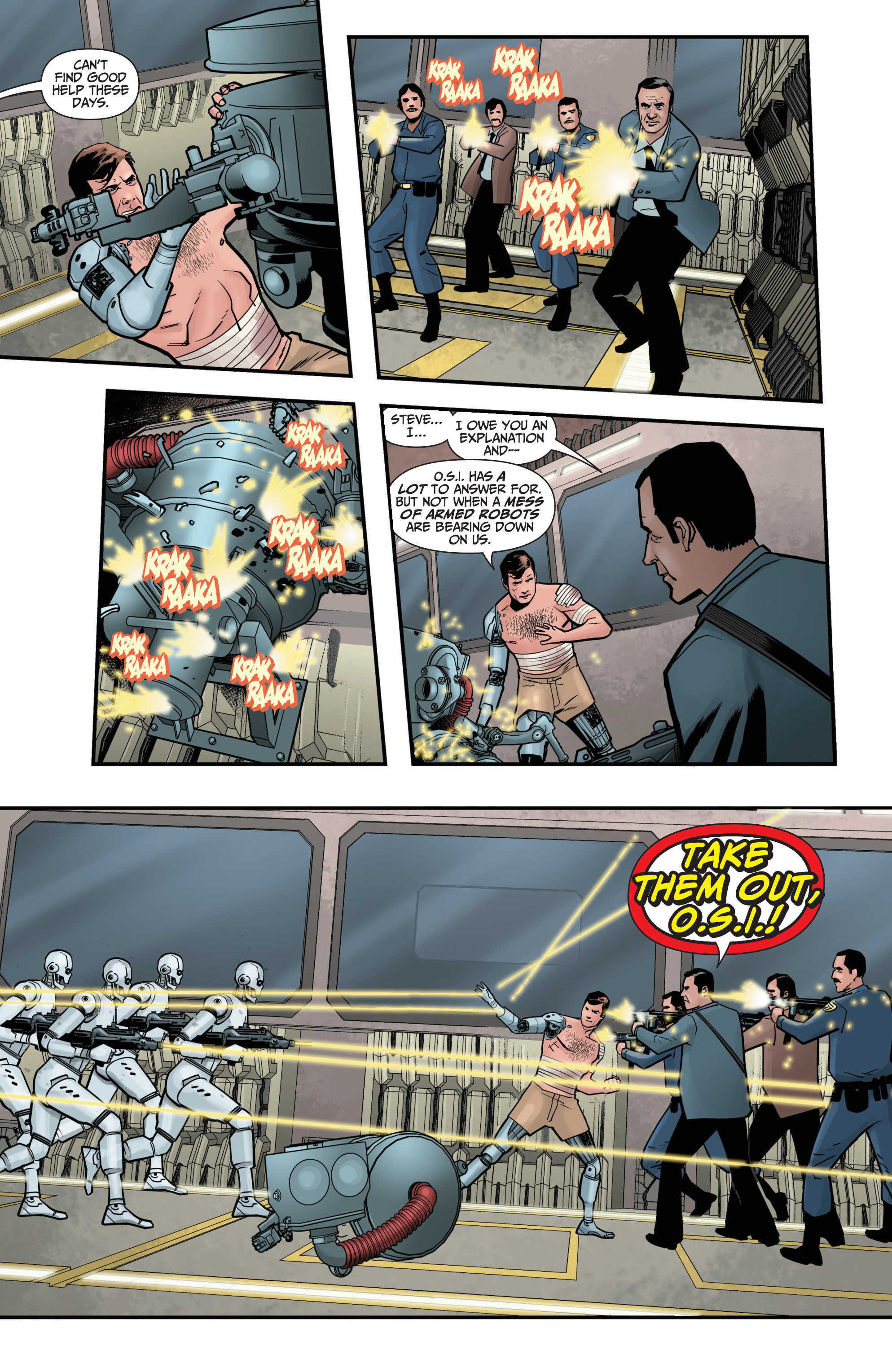 Read online The Six Million Dollar Man: Fall of Man comic -  Issue #5 - 11