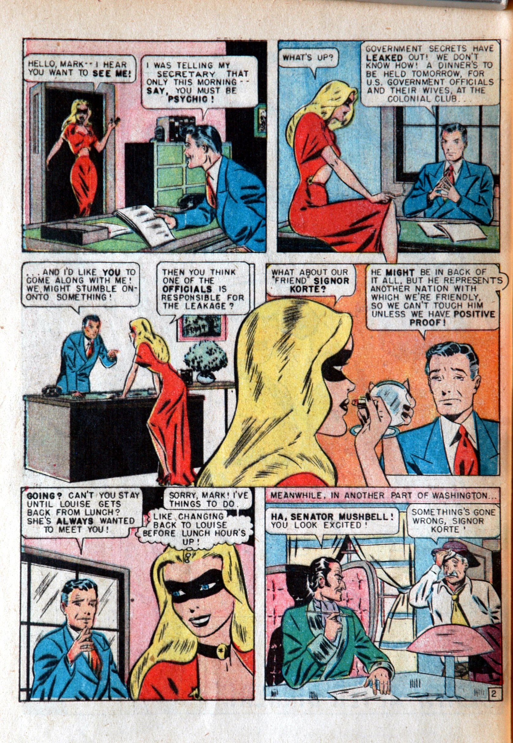 Read online Blonde Phantom Comics comic -  Issue #12 - 42