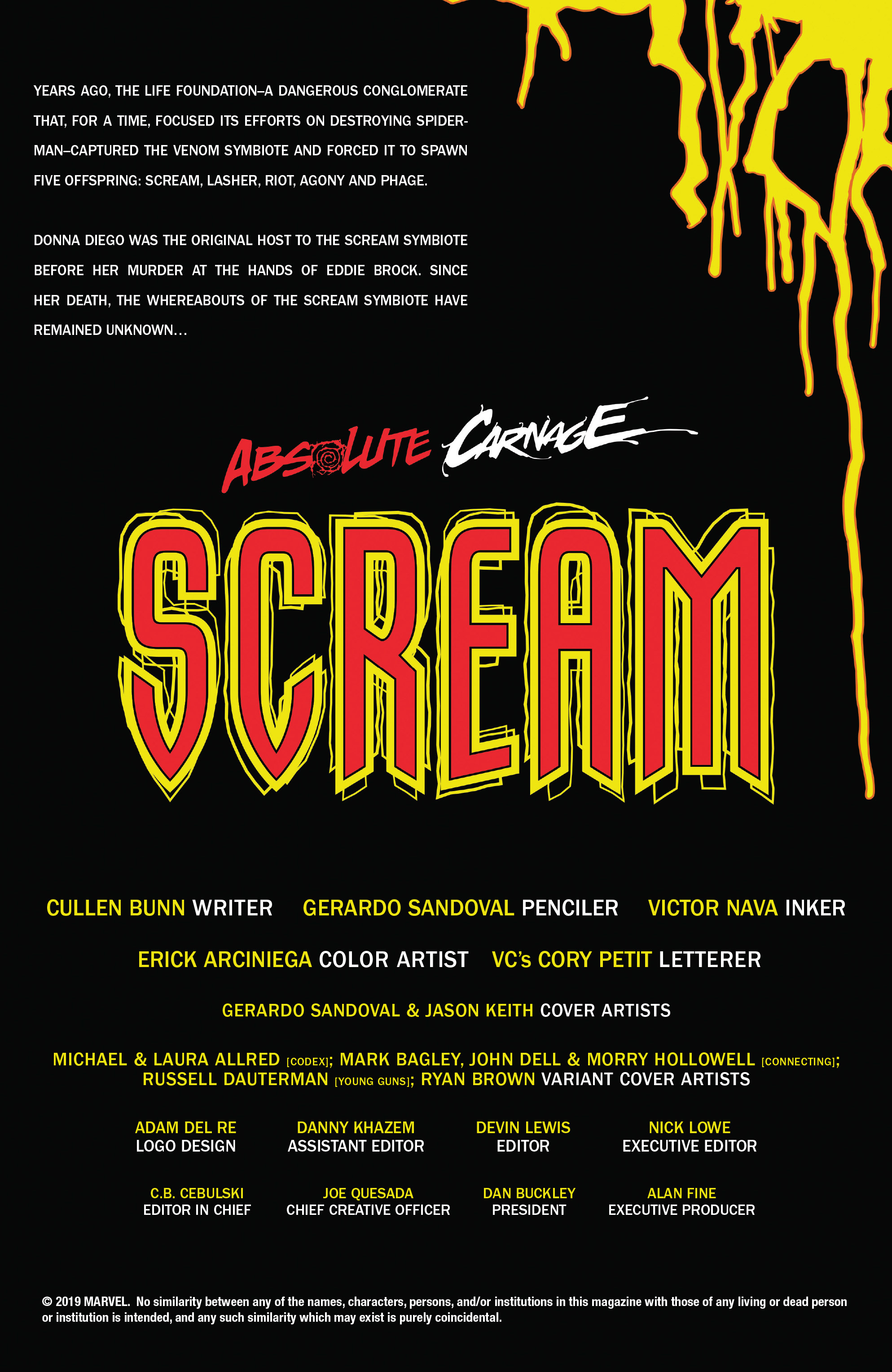 Read online Absolute Carnage: Scream comic -  Issue #1 - 2