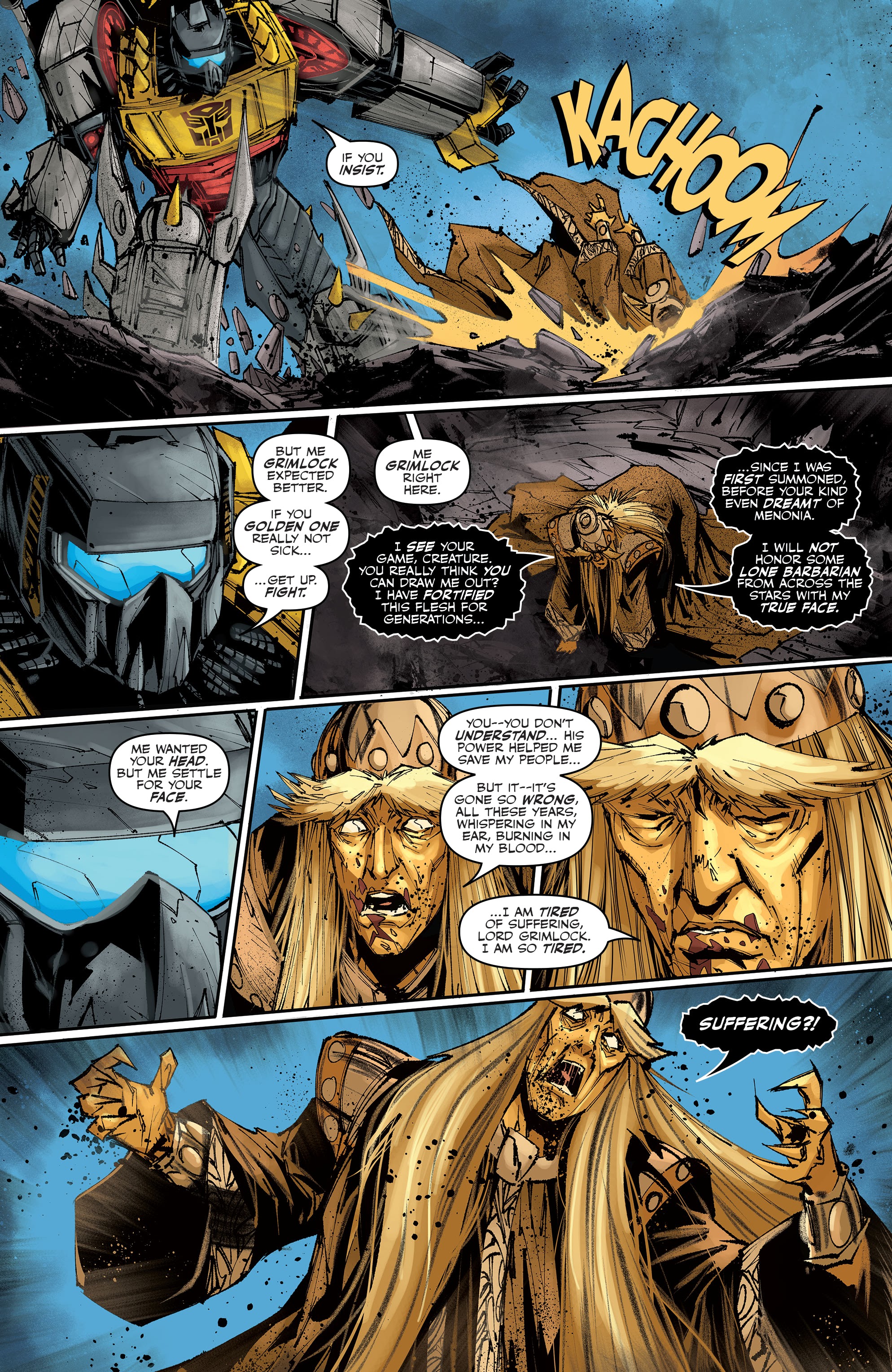 Read online Transformers: King Grimlock comic -  Issue #4 - 21