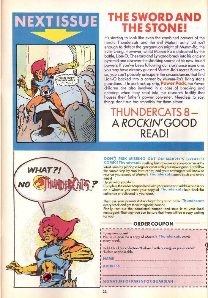 Read online ThunderCats (1987) comic -  Issue #7 - 16