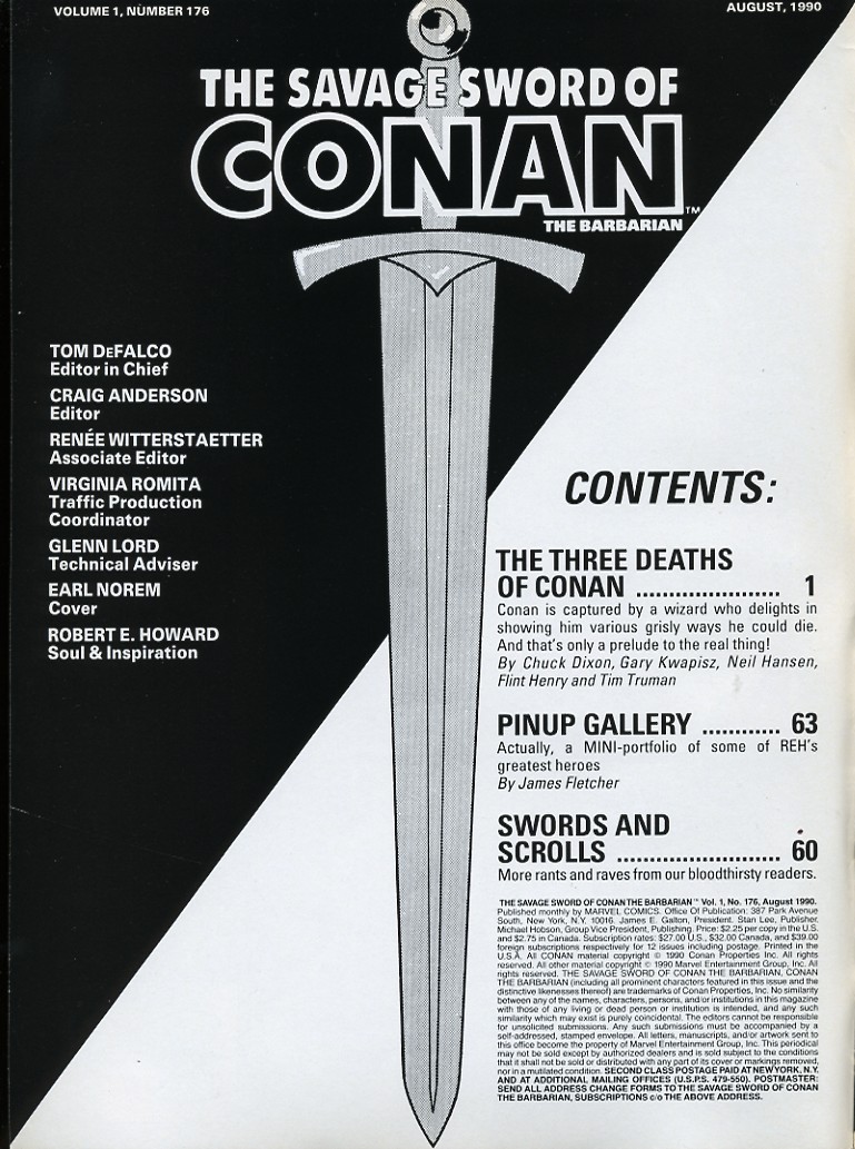 Read online The Savage Sword Of Conan comic -  Issue #176 - 2