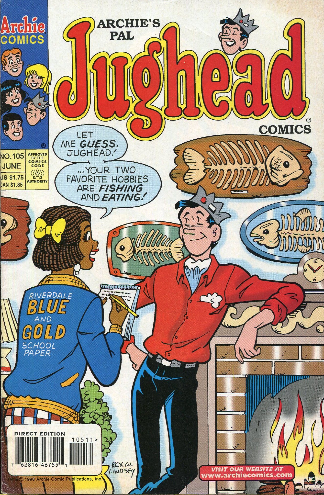 Read online Archie's Pal Jughead Comics comic -  Issue #105 - 1