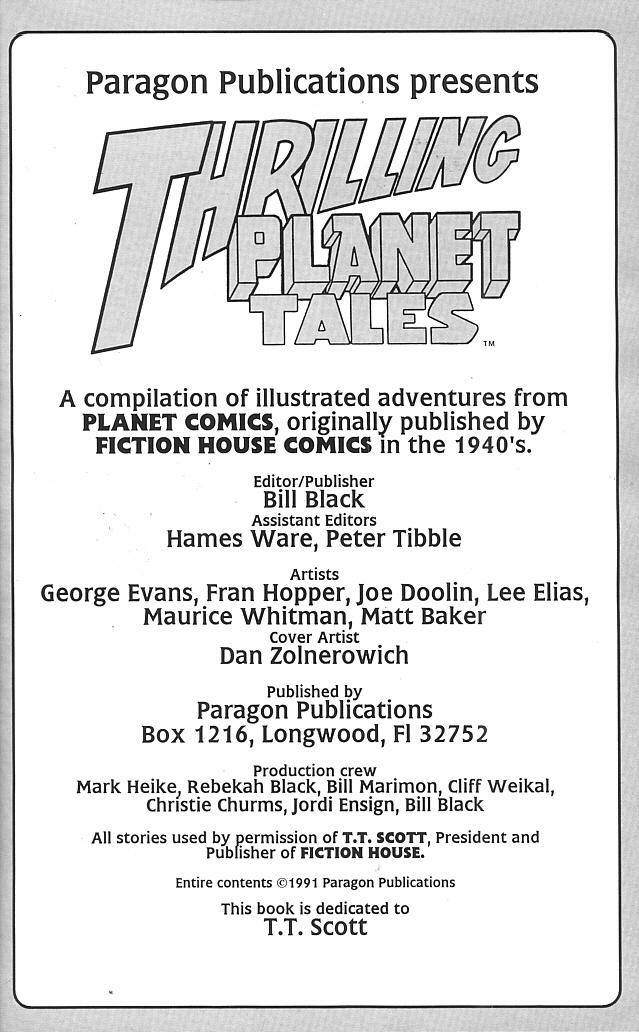Read online Thrilling Planet Tales comic -  Issue # Full - 3