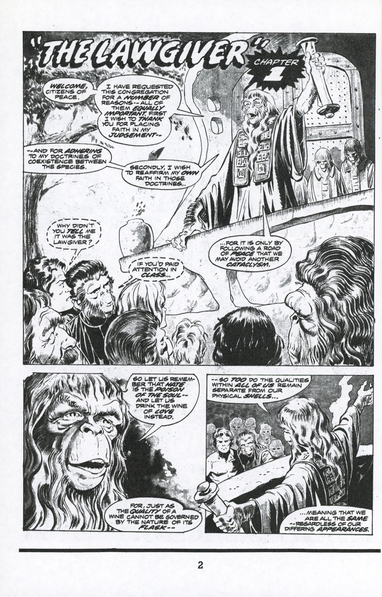 Read online Terror on the Planet of the Apes comic -  Issue #1 - 4