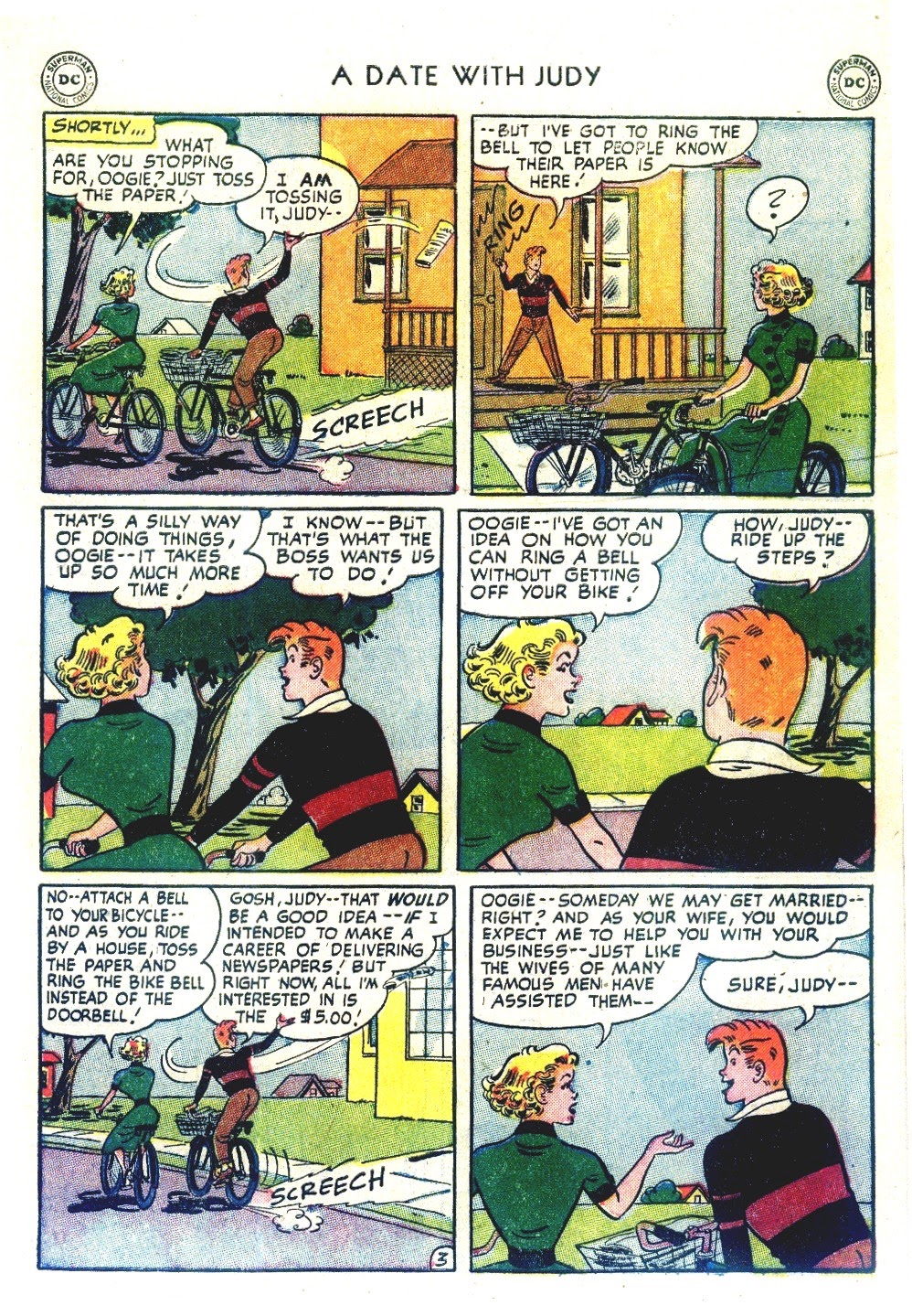 Read online A Date with Judy comic -  Issue #38 - 37