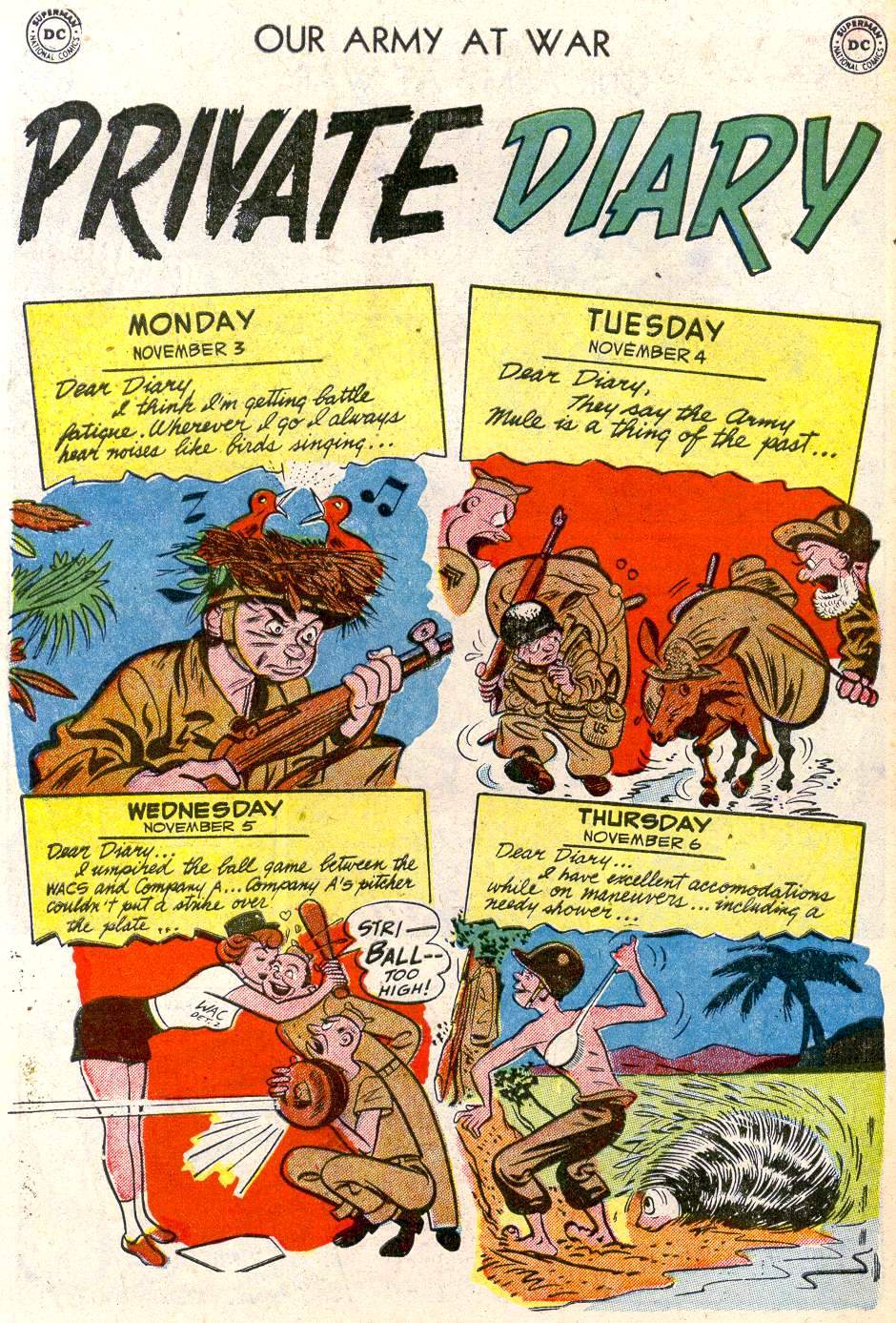 Read online Our Army at War (1952) comic -  Issue #7 - 34