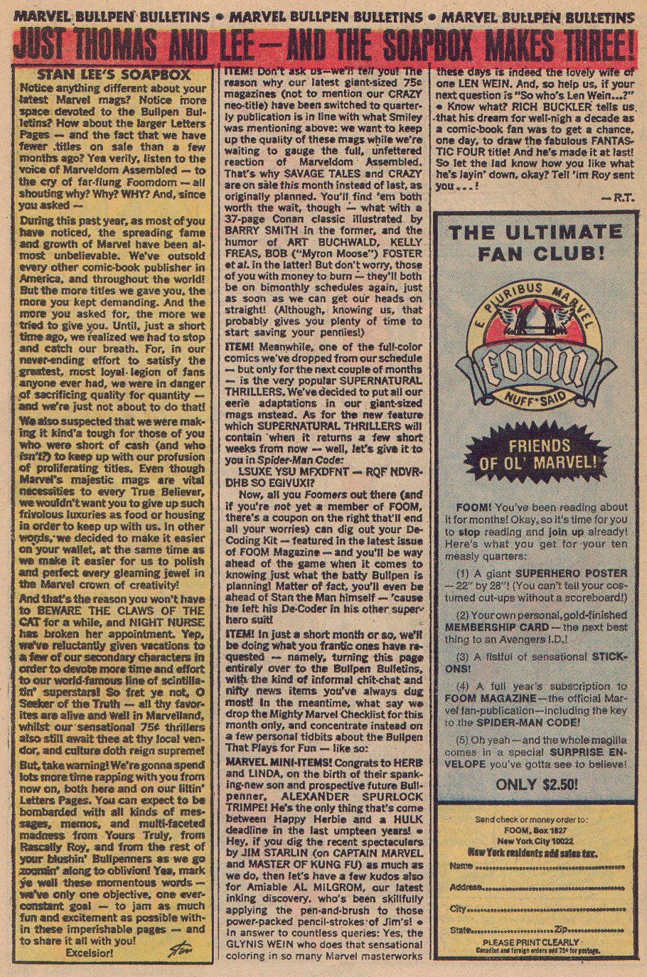 Read online Man-Thing (1974) comic -  Issue #1 - 19