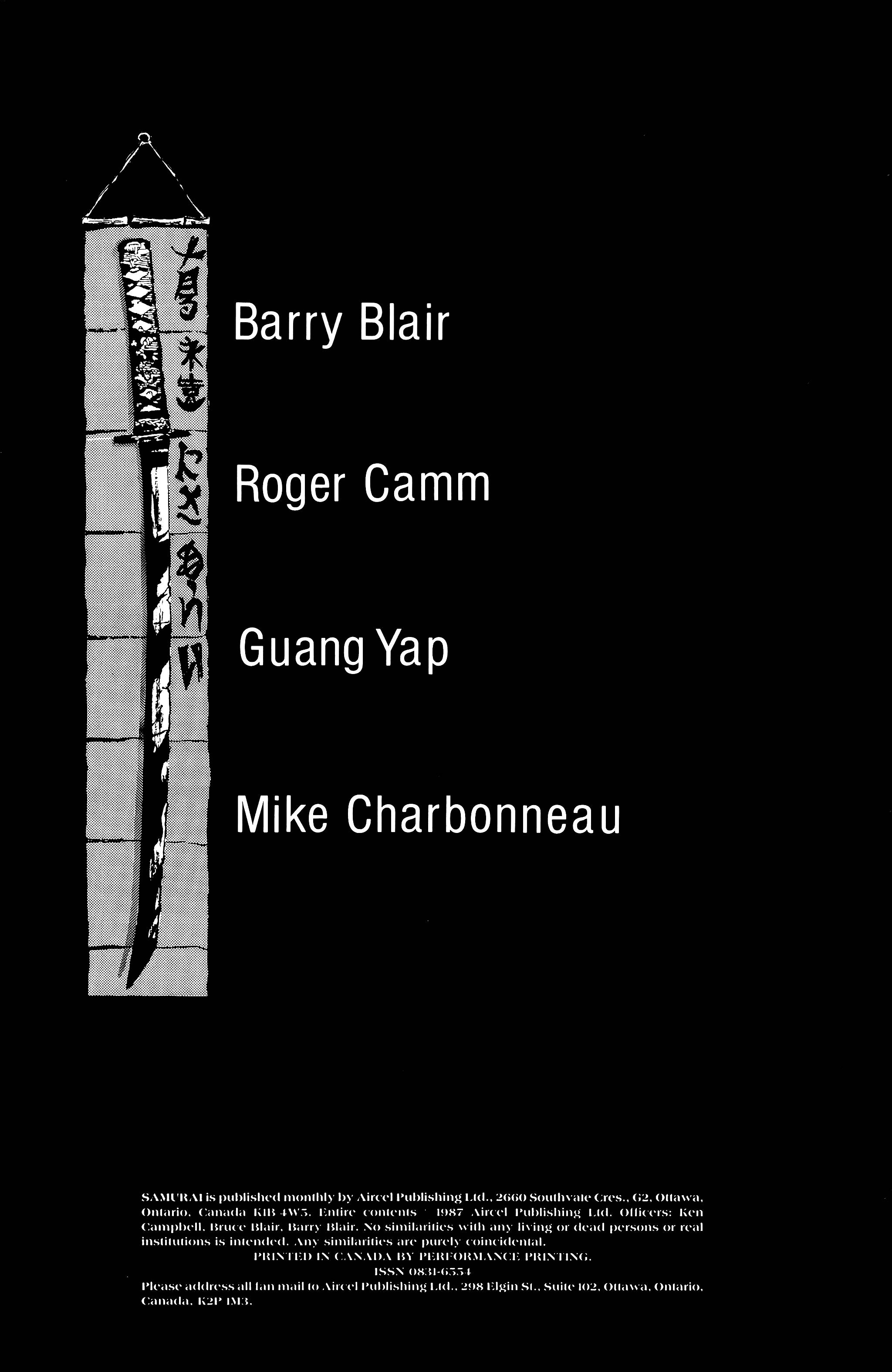 Read online Samurai comic -  Issue #22 - 2