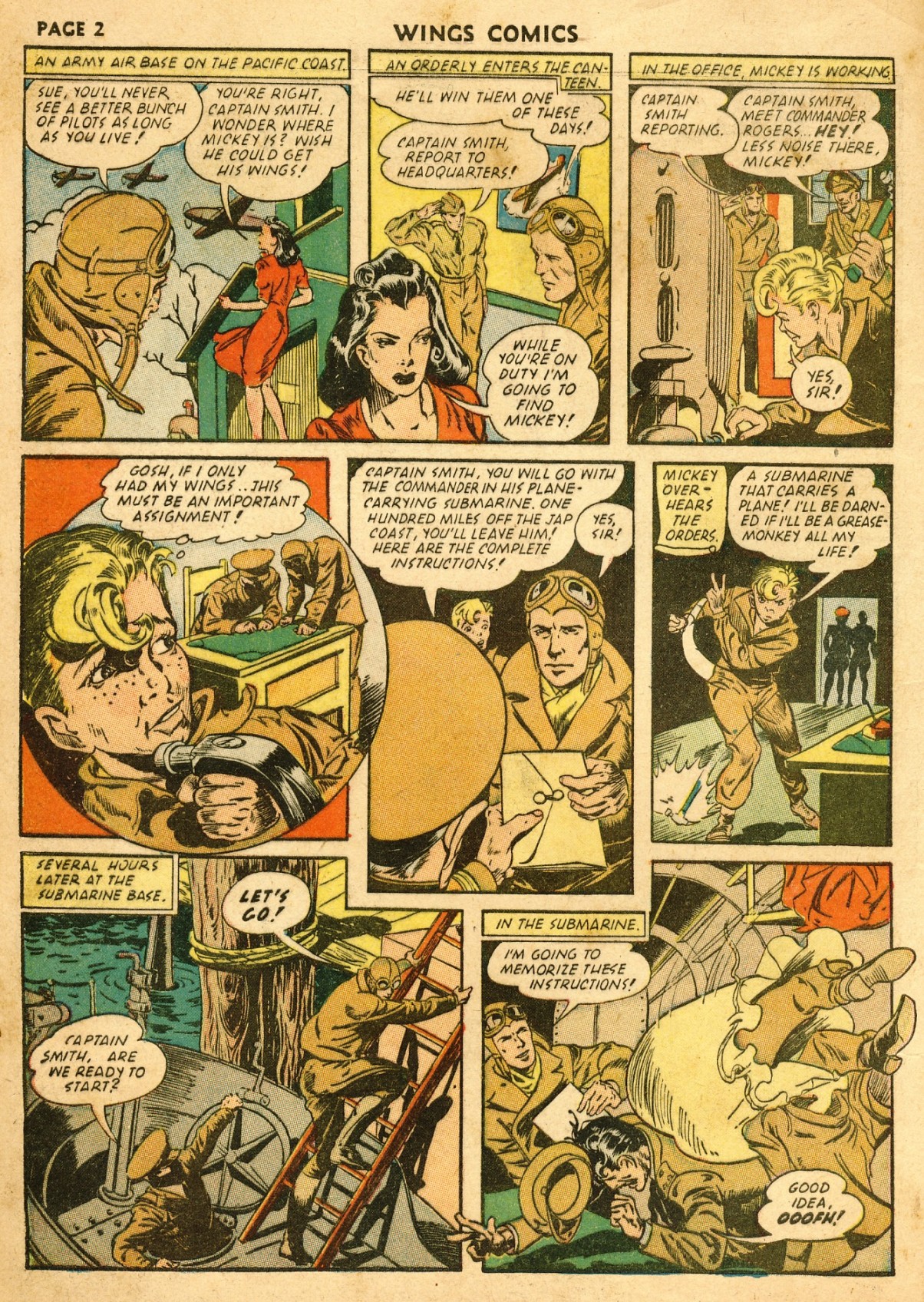 Read online Wings Comics comic -  Issue #22 - 4